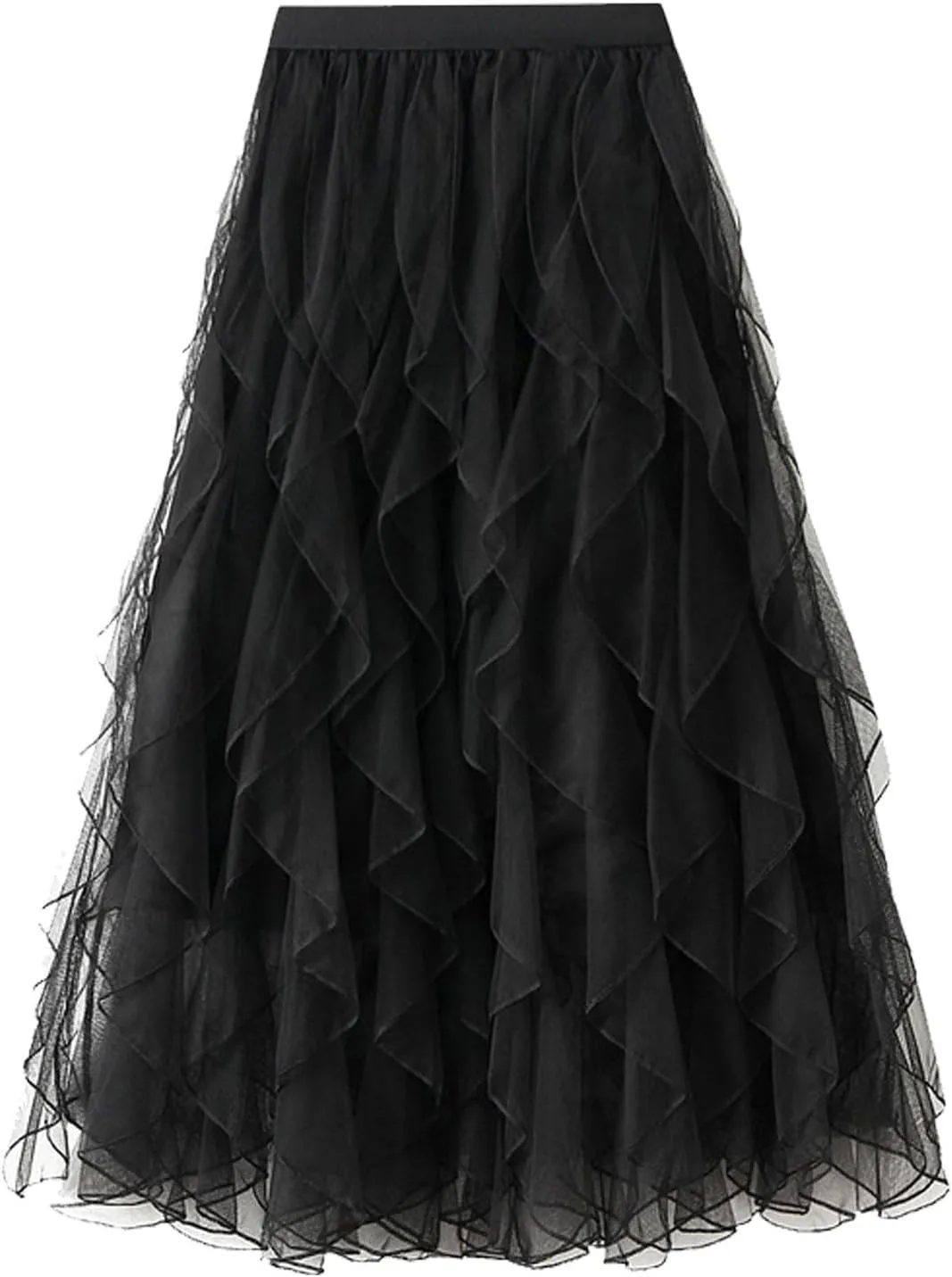 2023 Women's Long Maillard Fall Skirt Elegant High Waist Cocktail Party Wedding Flared A Line Midi Skirts Fashion