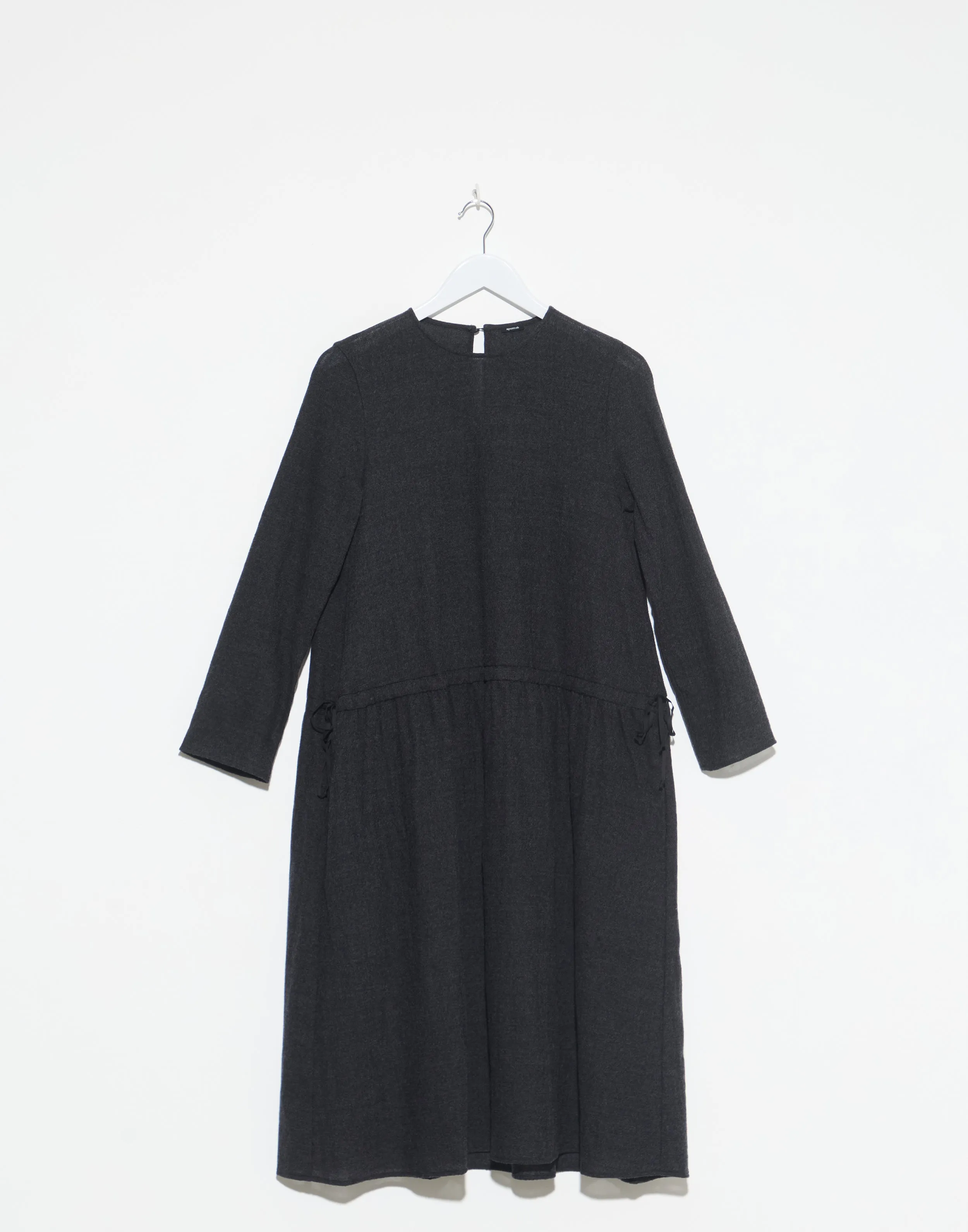 Anthracite Grey Virgin Wool Dress