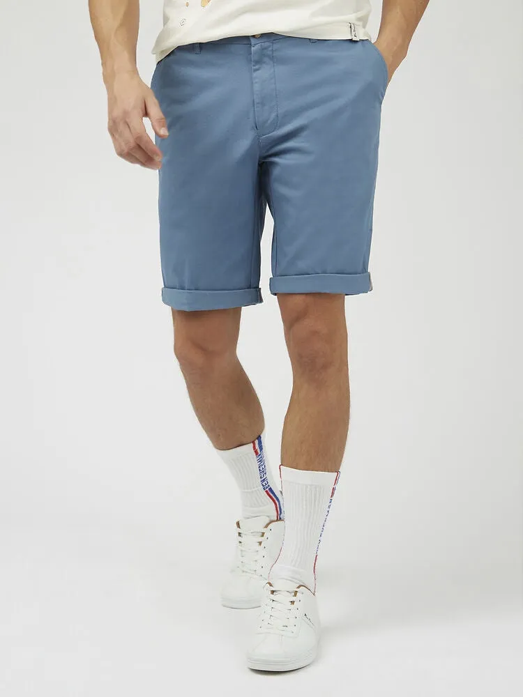 Ben Sherman Slim Stretch Chino Shorts - Blue Shadow