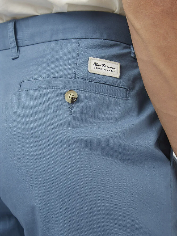 Ben Sherman Slim Stretch Chino Shorts - Blue Shadow