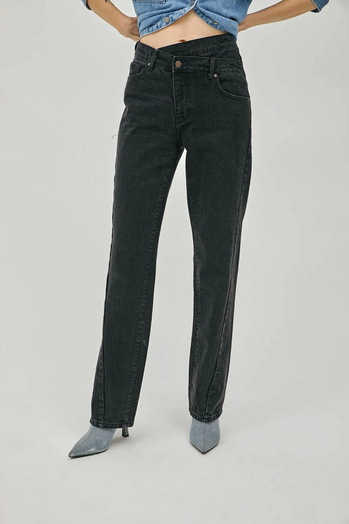 Black Denim Pants