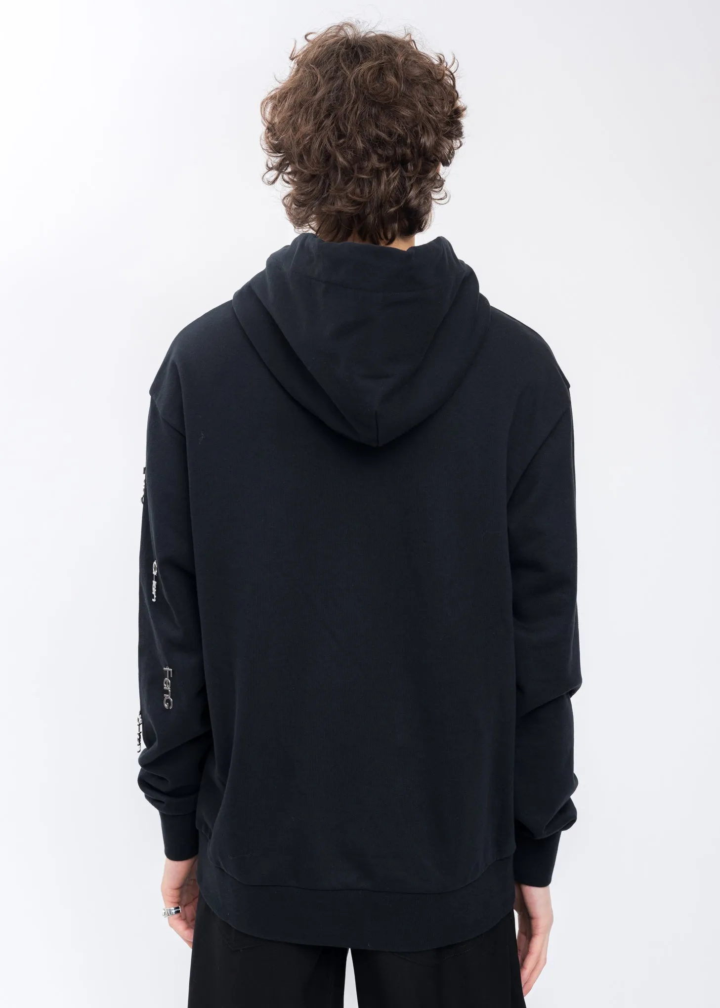 Black Metal Logo Hoodie