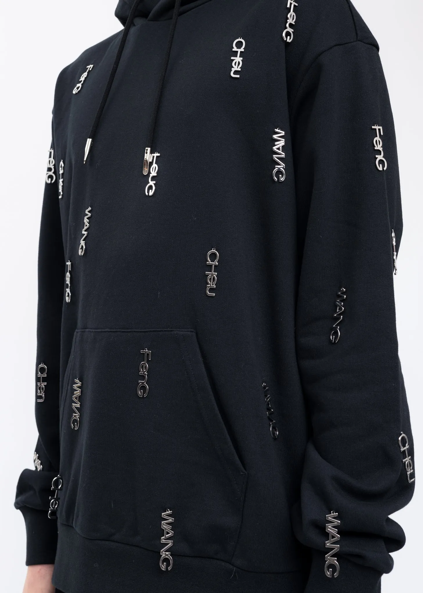 Black Metal Logo Hoodie