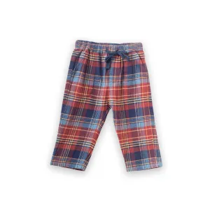 Boys Rust Plaid Lounge Pants