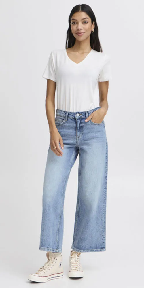 B.Young Classic Wide Leg Jeans