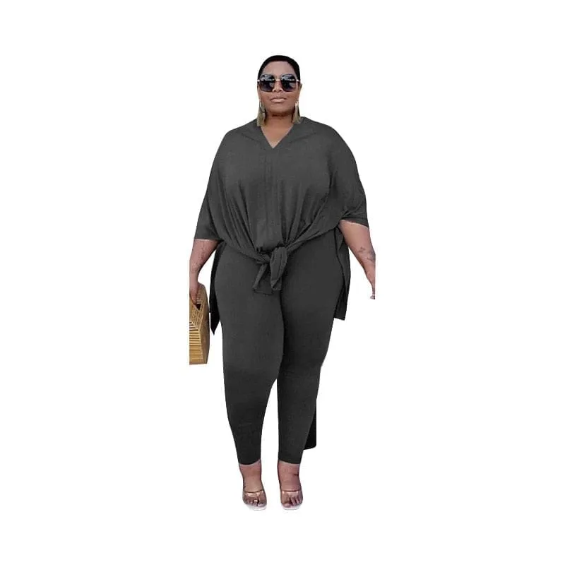 Casual Loose Two Piece,Women Plus Size Women Clothing