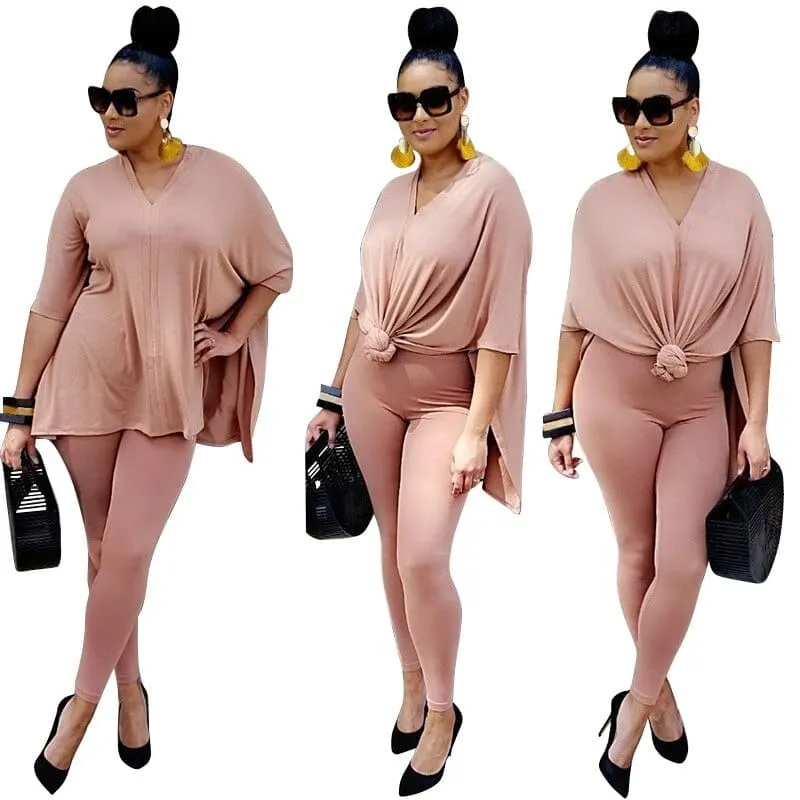 Casual Loose Two Piece,Women Plus Size Women Clothing