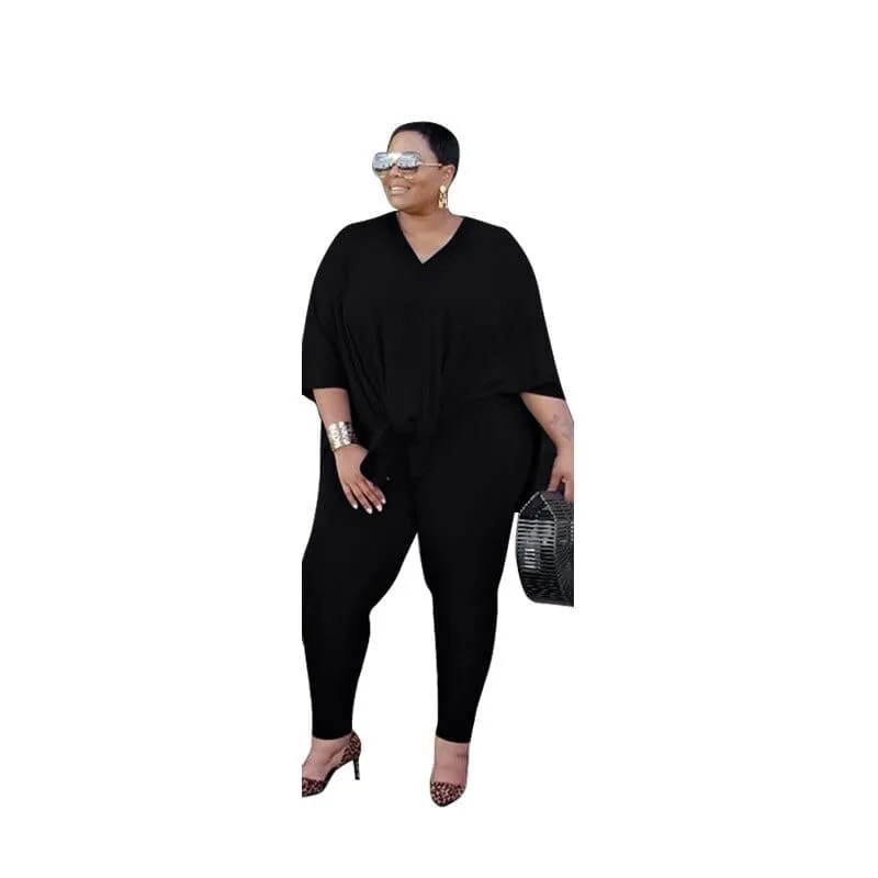 Casual Loose Two Piece,Women Plus Size Women Clothing