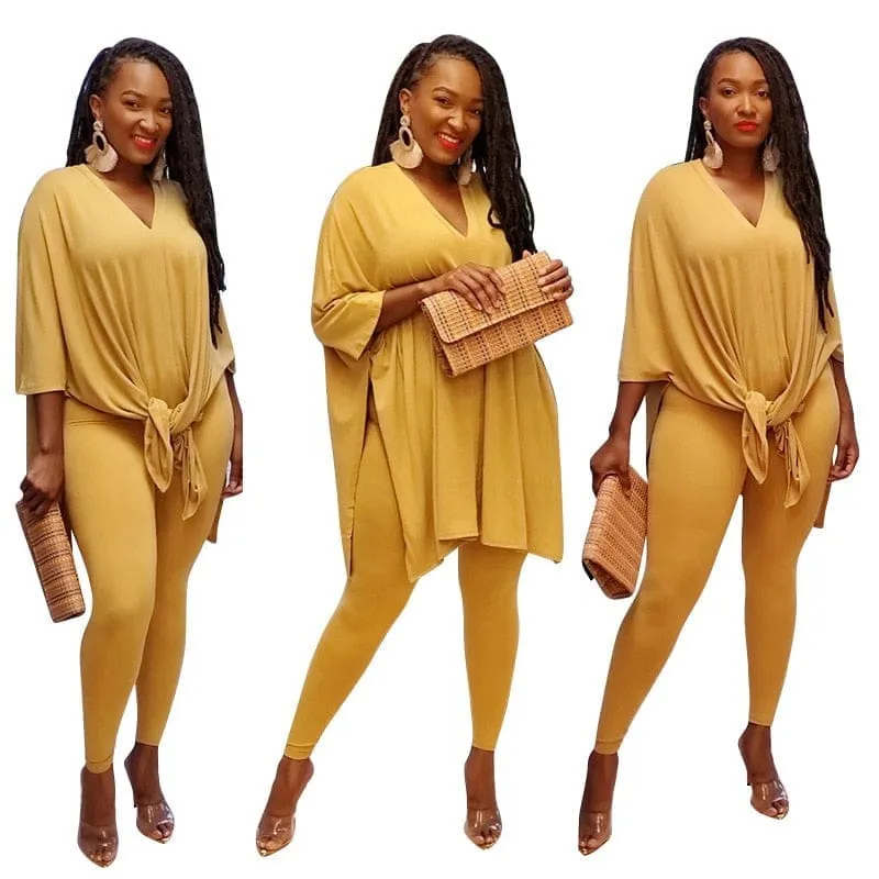 Casual Loose Two Piece,Women Plus Size Women Clothing