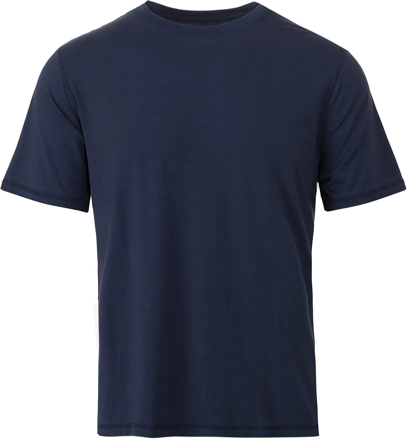 Chill Boys Soft Viscose from Bamboo T-Shirt for Men with Short Sleeve - Plain T-Shirt with Cool Performance and Crew Neck Tee