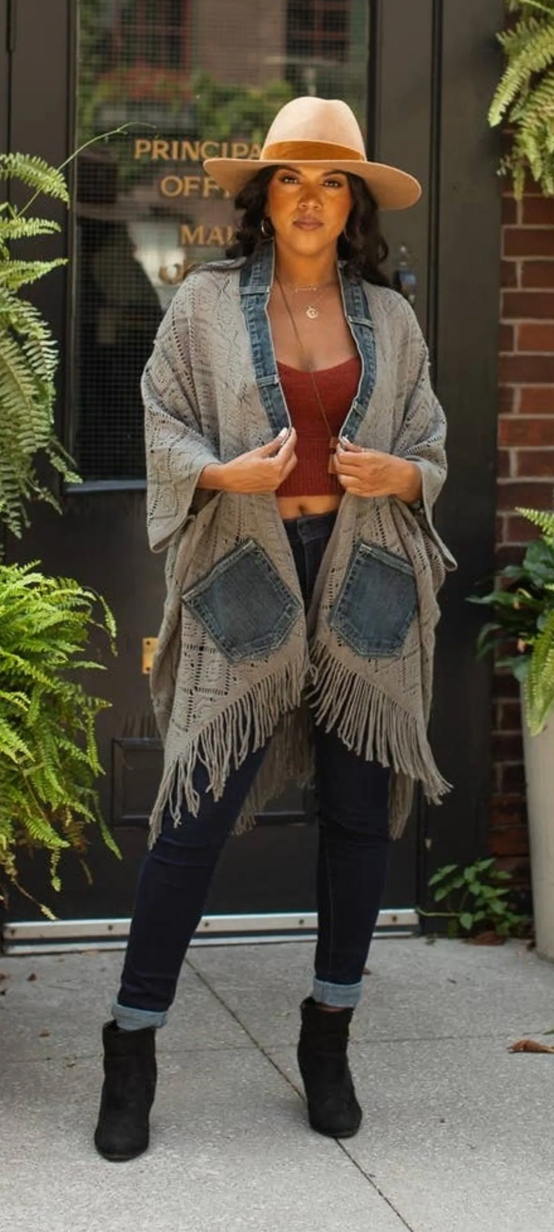 Custom Denim Cardigan