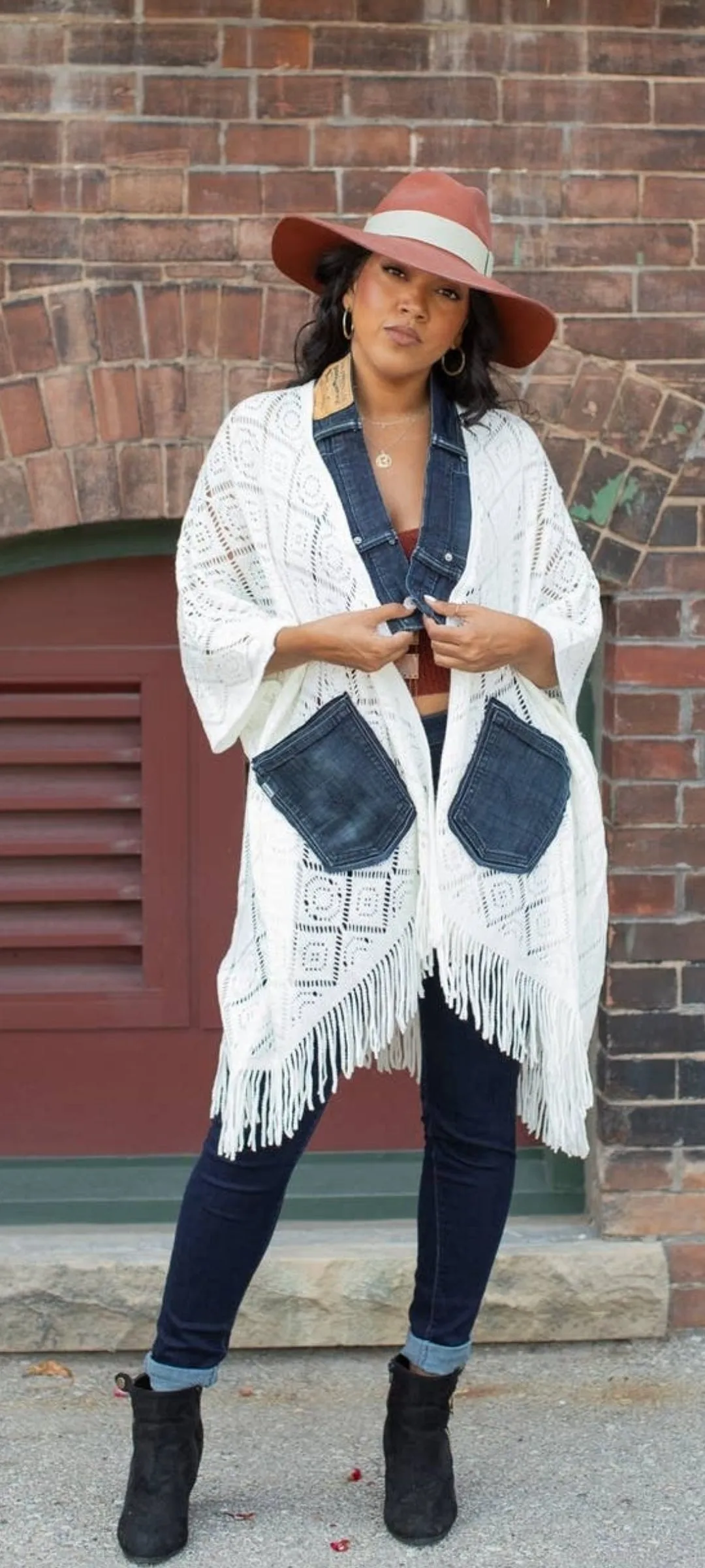 Custom Denim Cardigan