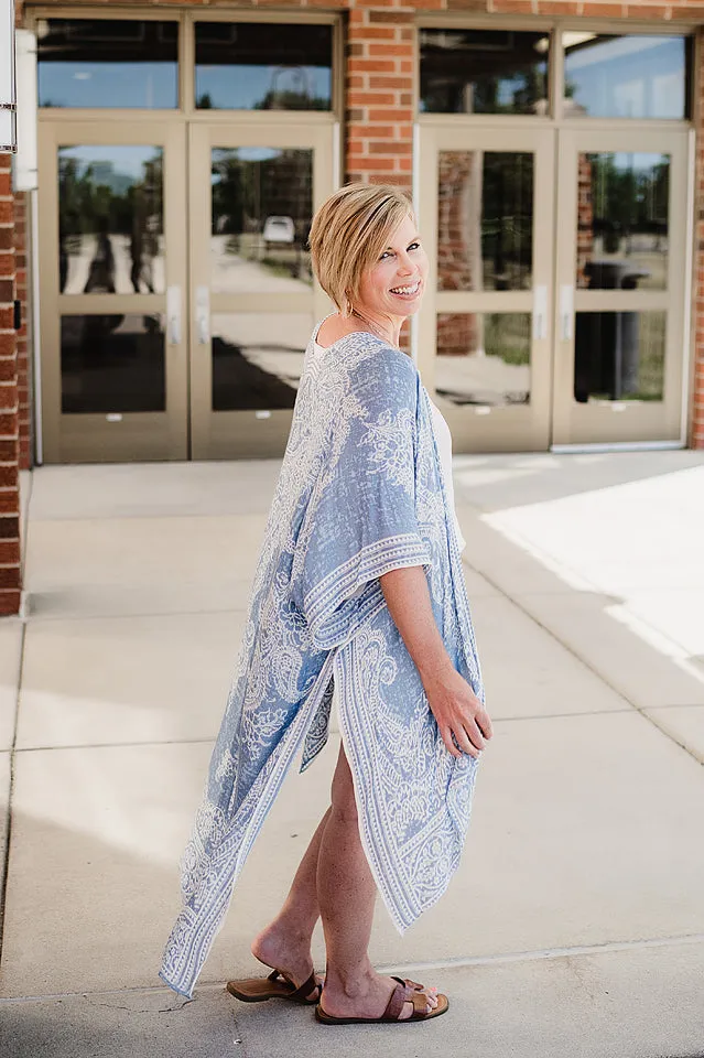 Damask Paisley Kimono