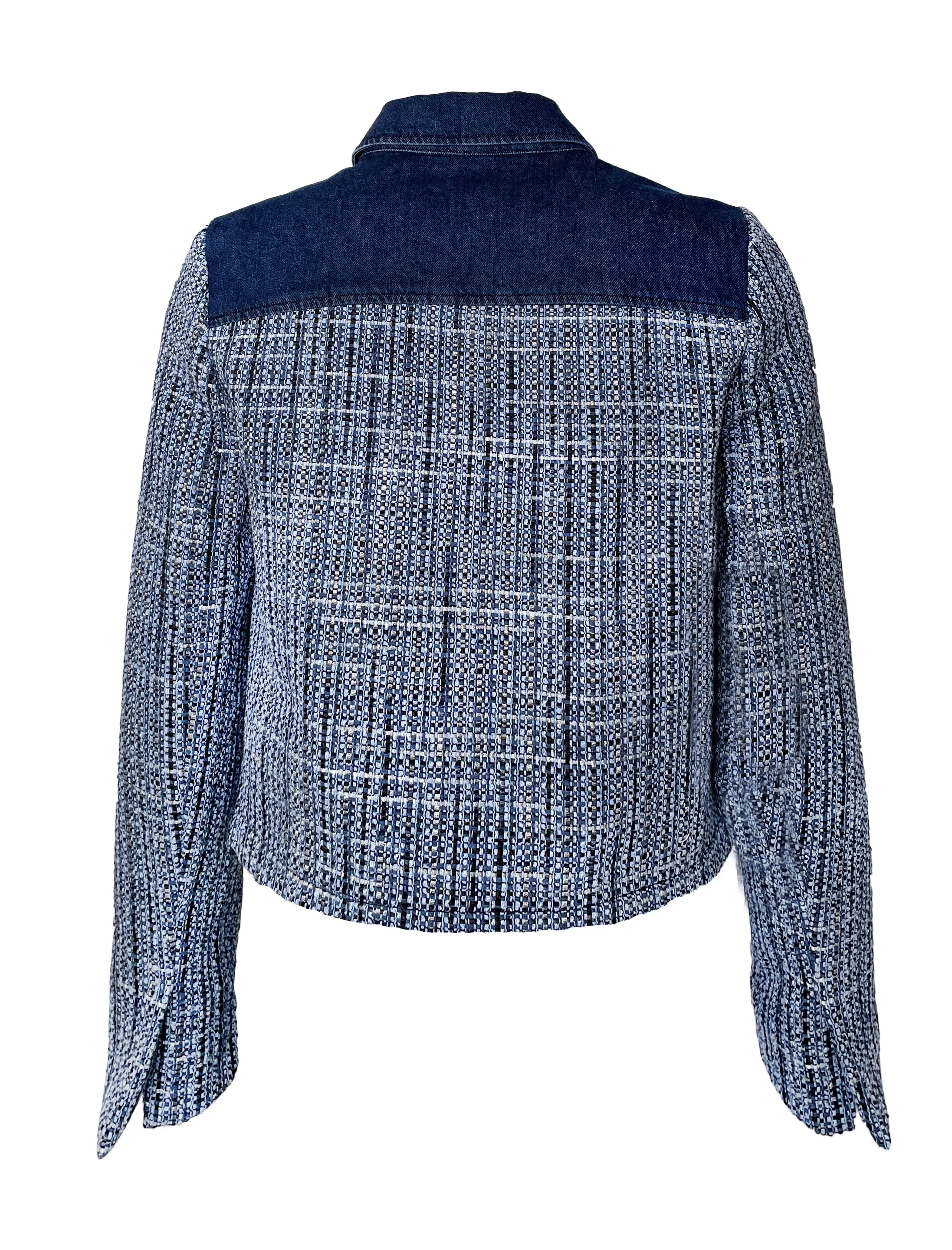 Denim and Tweed jacket - Blue