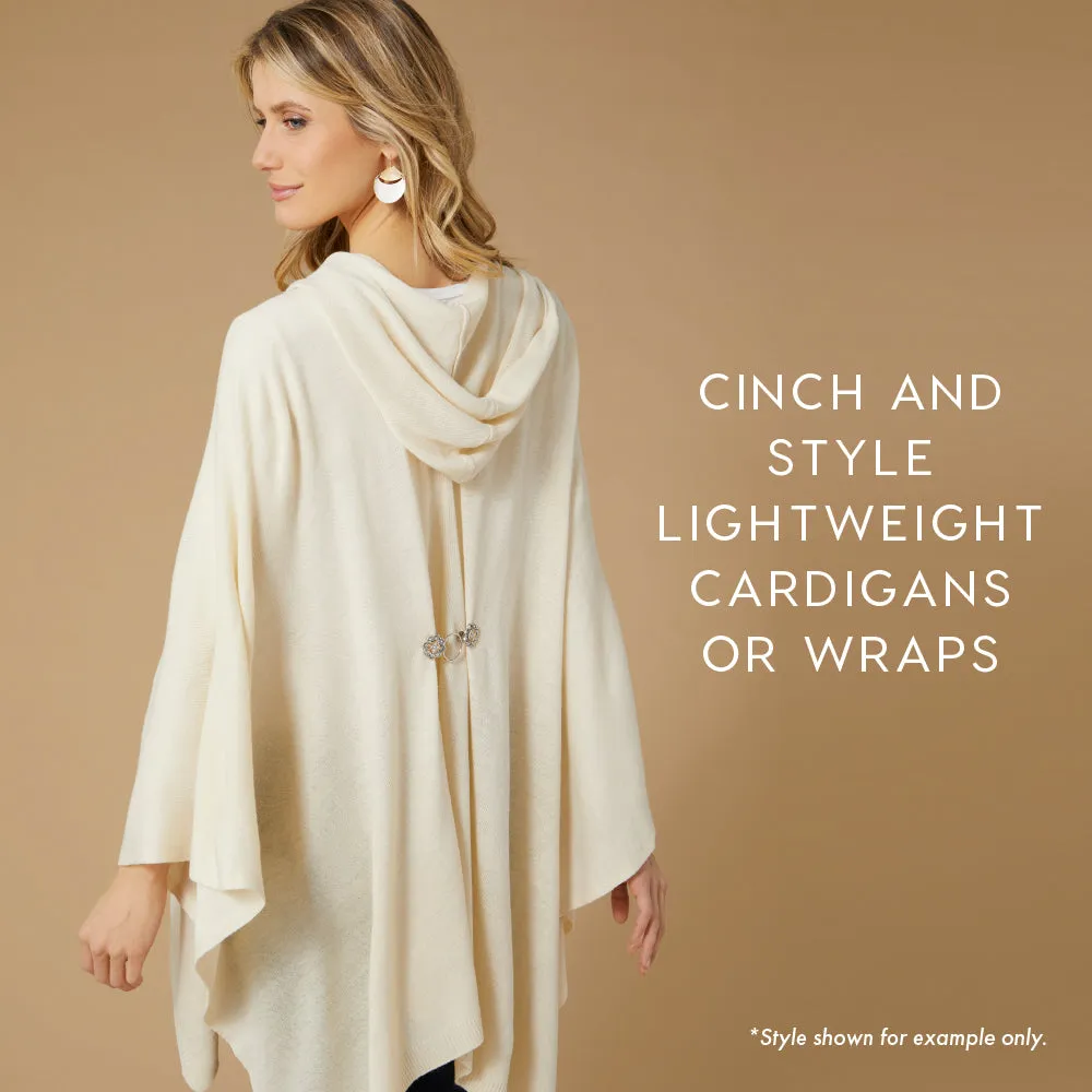 Embrace Patented Fashion Fastener-Black Scroll