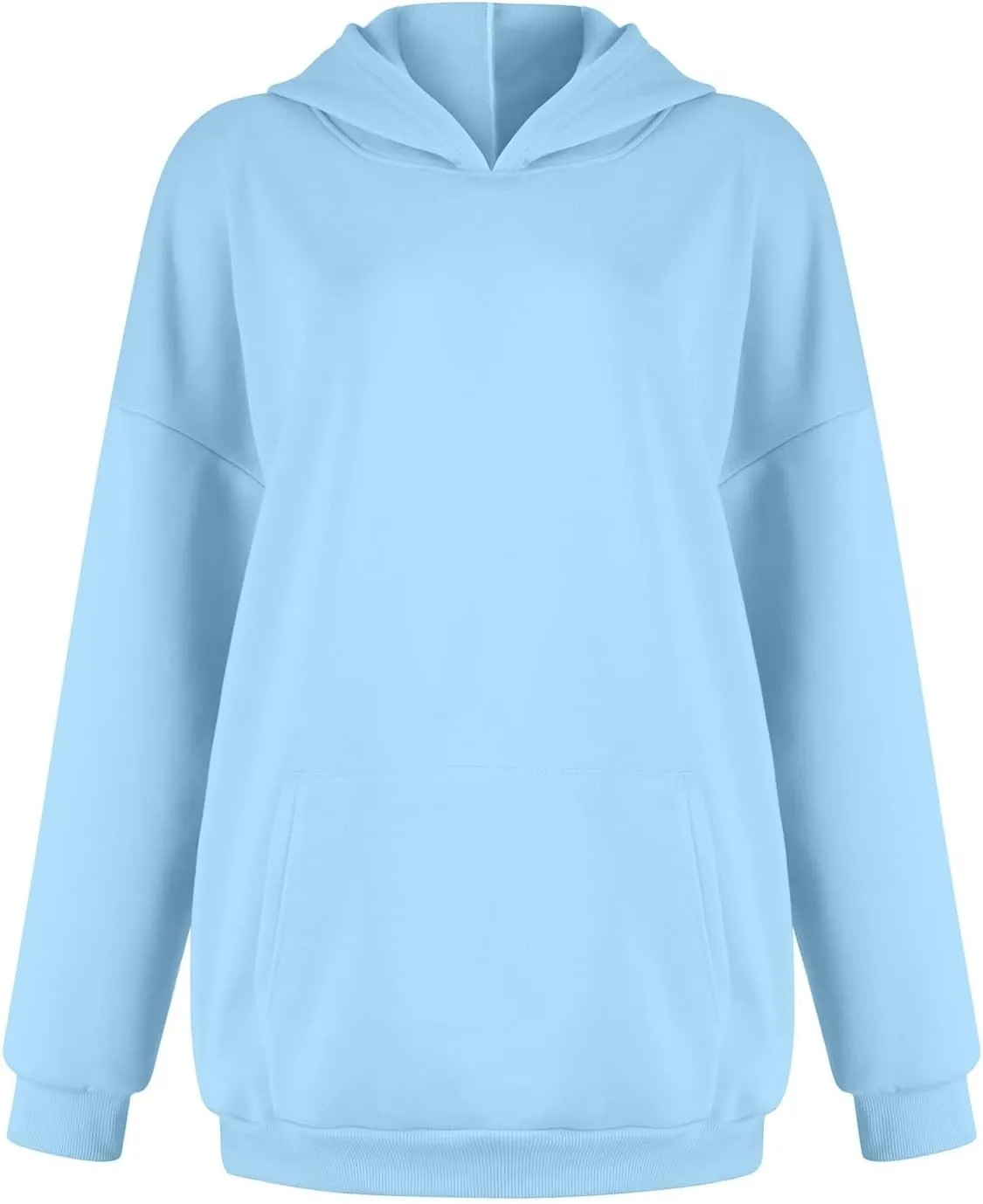 Fleece Hoodies for Women Oversized Preppy Sweatshirt Pullover Lightweight Sweatshirts Winter Sweaters with Pocket