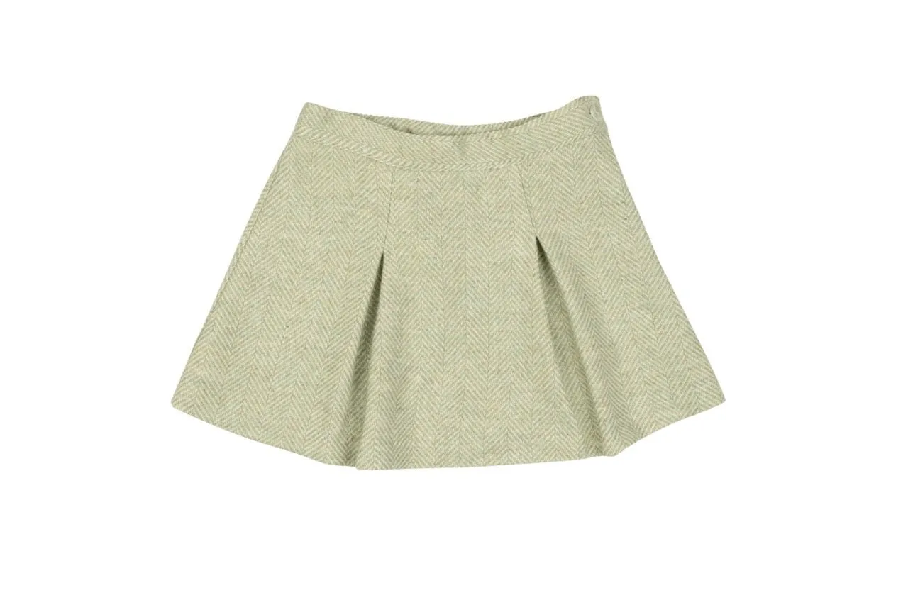 Green Wool Skirt
