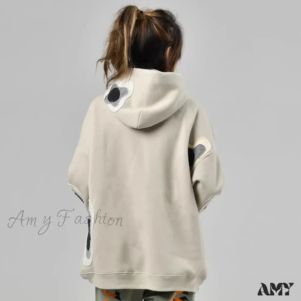 Harajuku Oversized Vintage Hip Hop Streetwear Couple Hoodie