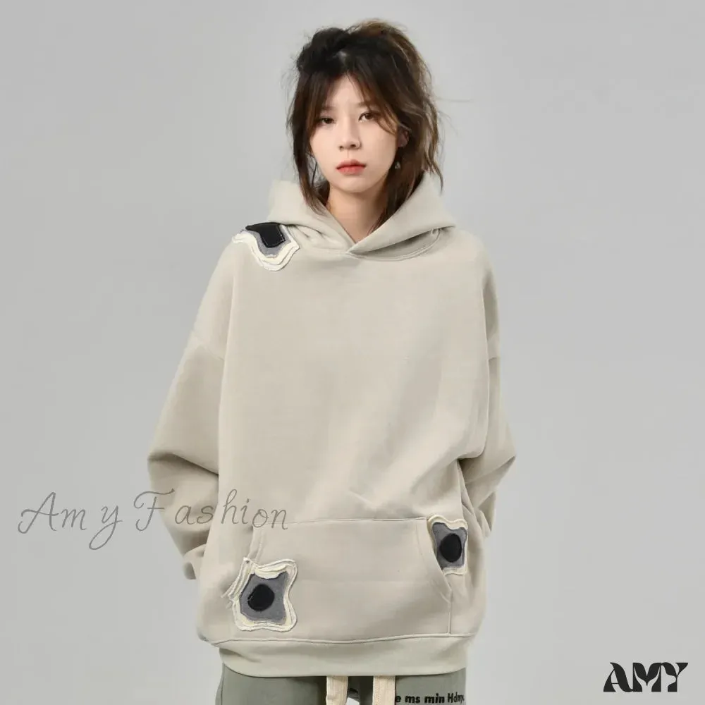 Harajuku Oversized Vintage Hip Hop Streetwear Couple Hoodie