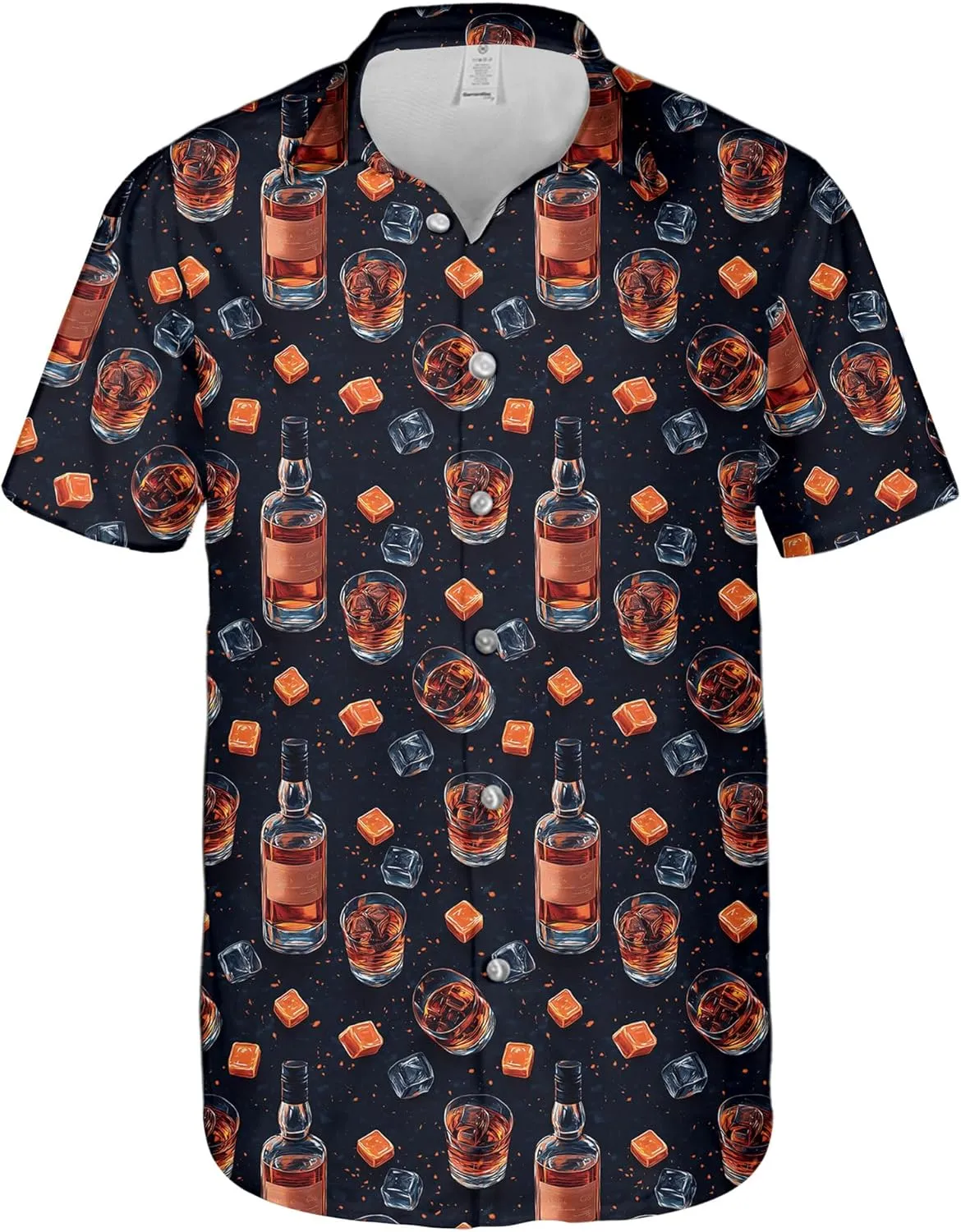 Hawaiian Shirt for Men Summer Funny Short Sleeve Aloha Button Down Shirts