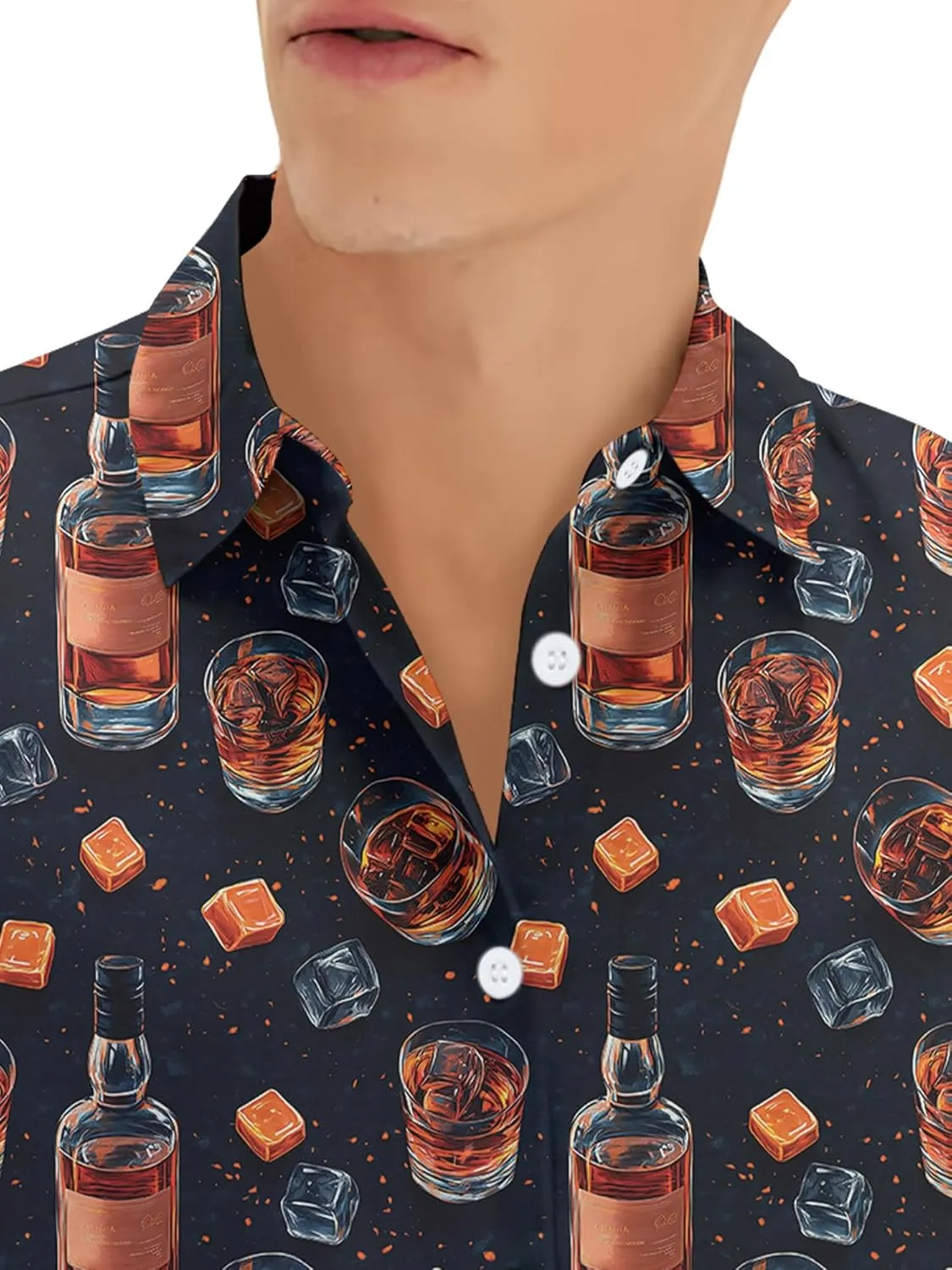 Hawaiian Shirt for Men Summer Funny Short Sleeve Aloha Button Down Shirts