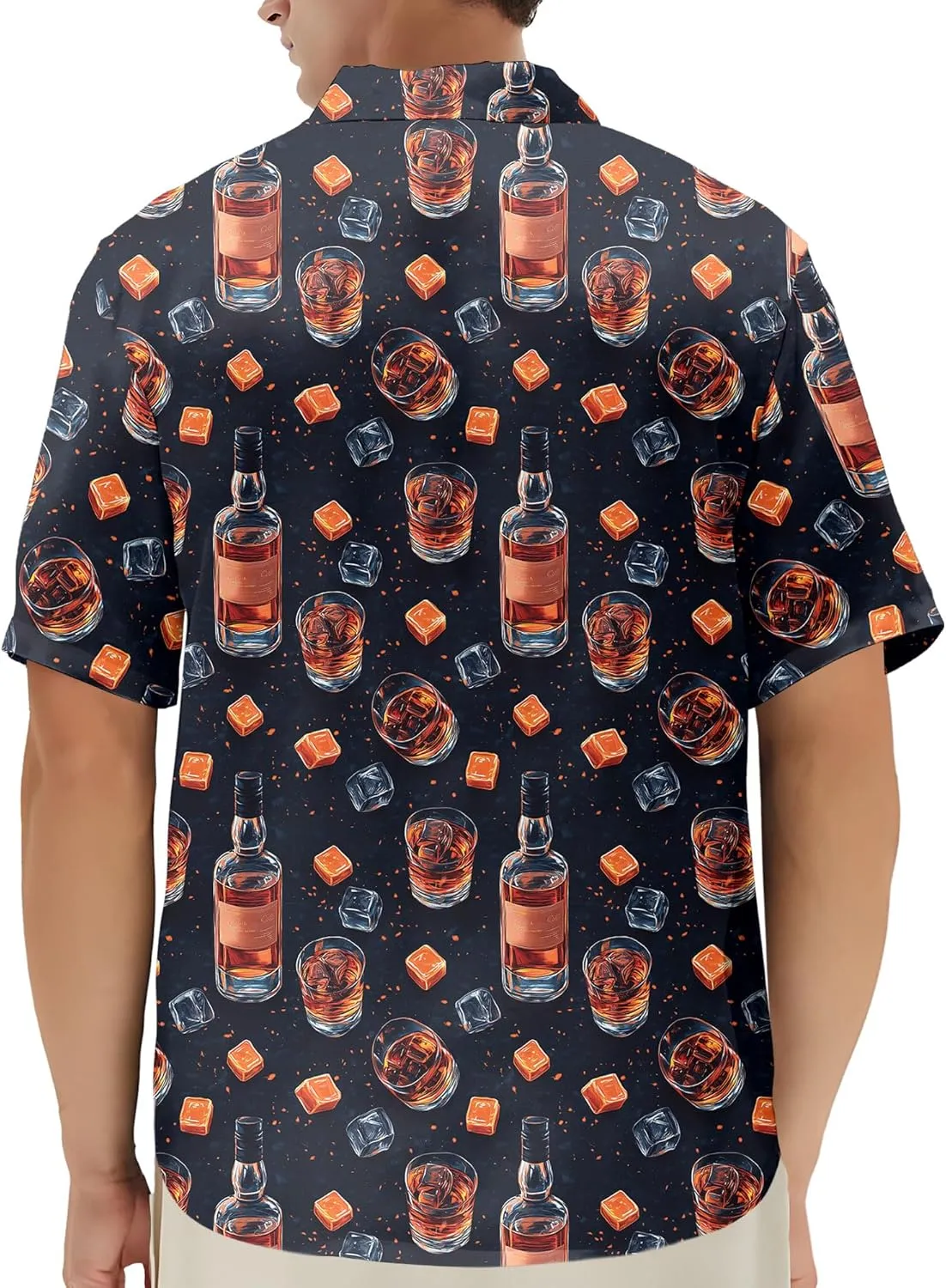 Hawaiian Shirt for Men Summer Funny Short Sleeve Aloha Button Down Shirts