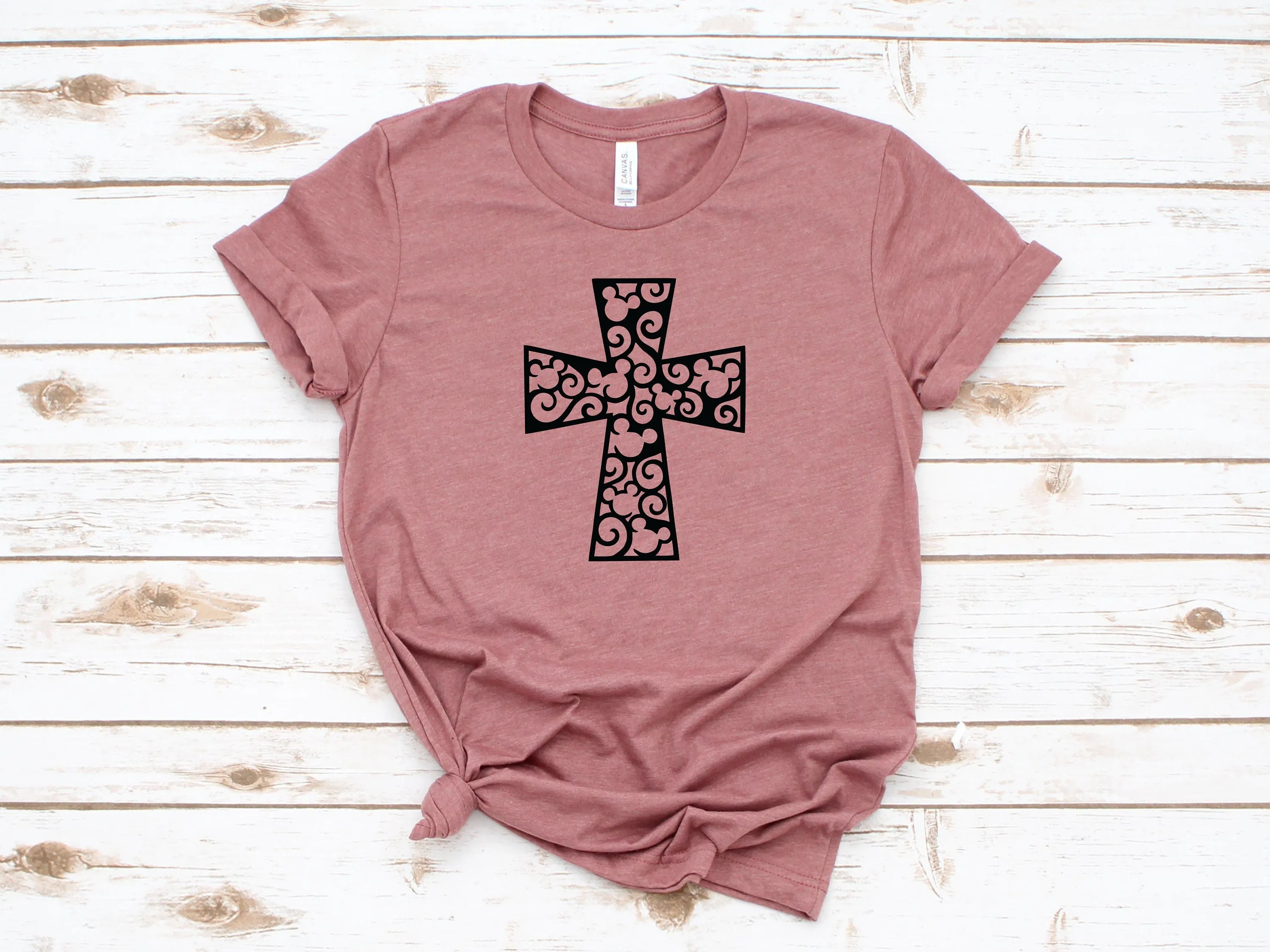 Hidden Mickey Inside Cross - Easter Disney Shirt -Faith - Love Mickey Mouse -Adult Unisex