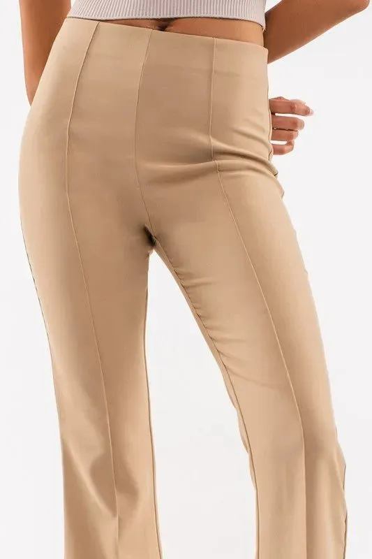 High Wasted Flare Work Pants