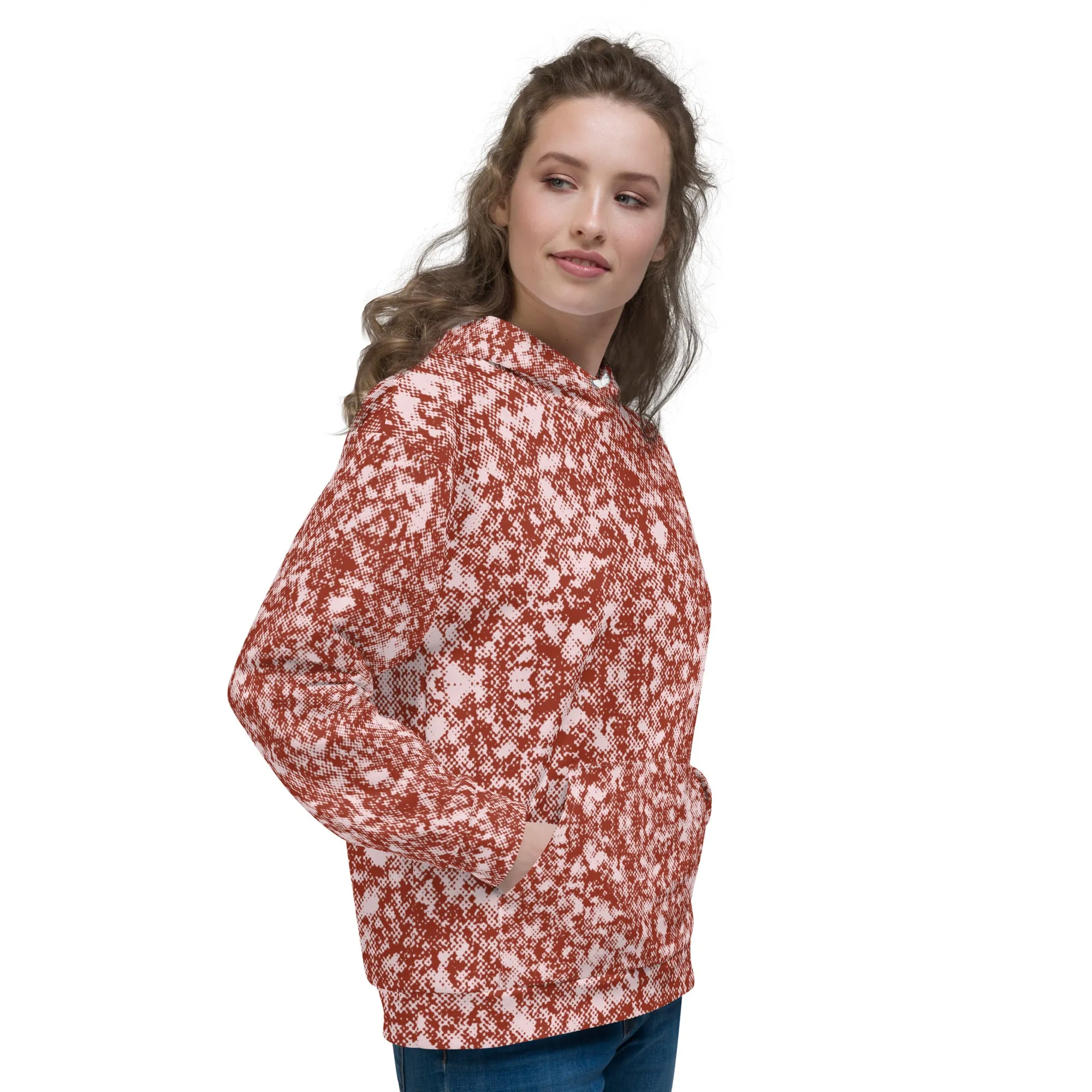 Humble Sportswear™ Rosy Red Relaxed Fit Hoodie