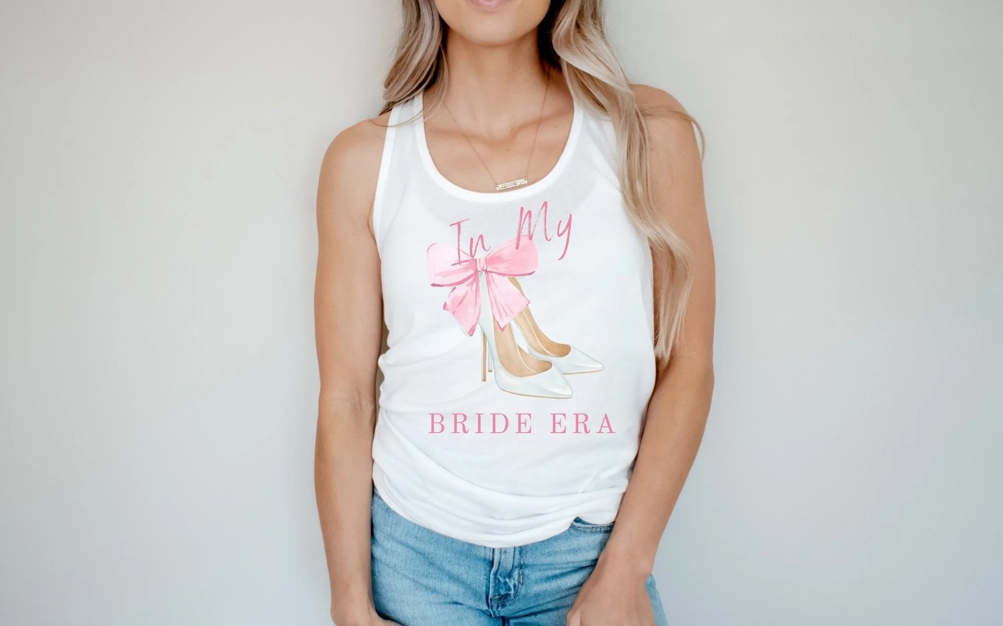 In My Bride Era Bachelorette Party Shirt, Coquette Bride, Preppy Bow Bride Shirt