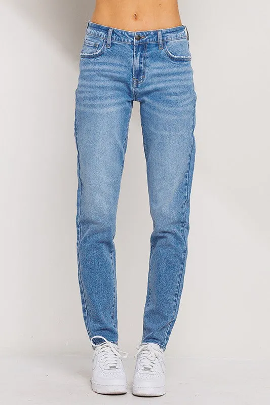 Kalena Medium Wash Stretch Skinny Jelly Jeans