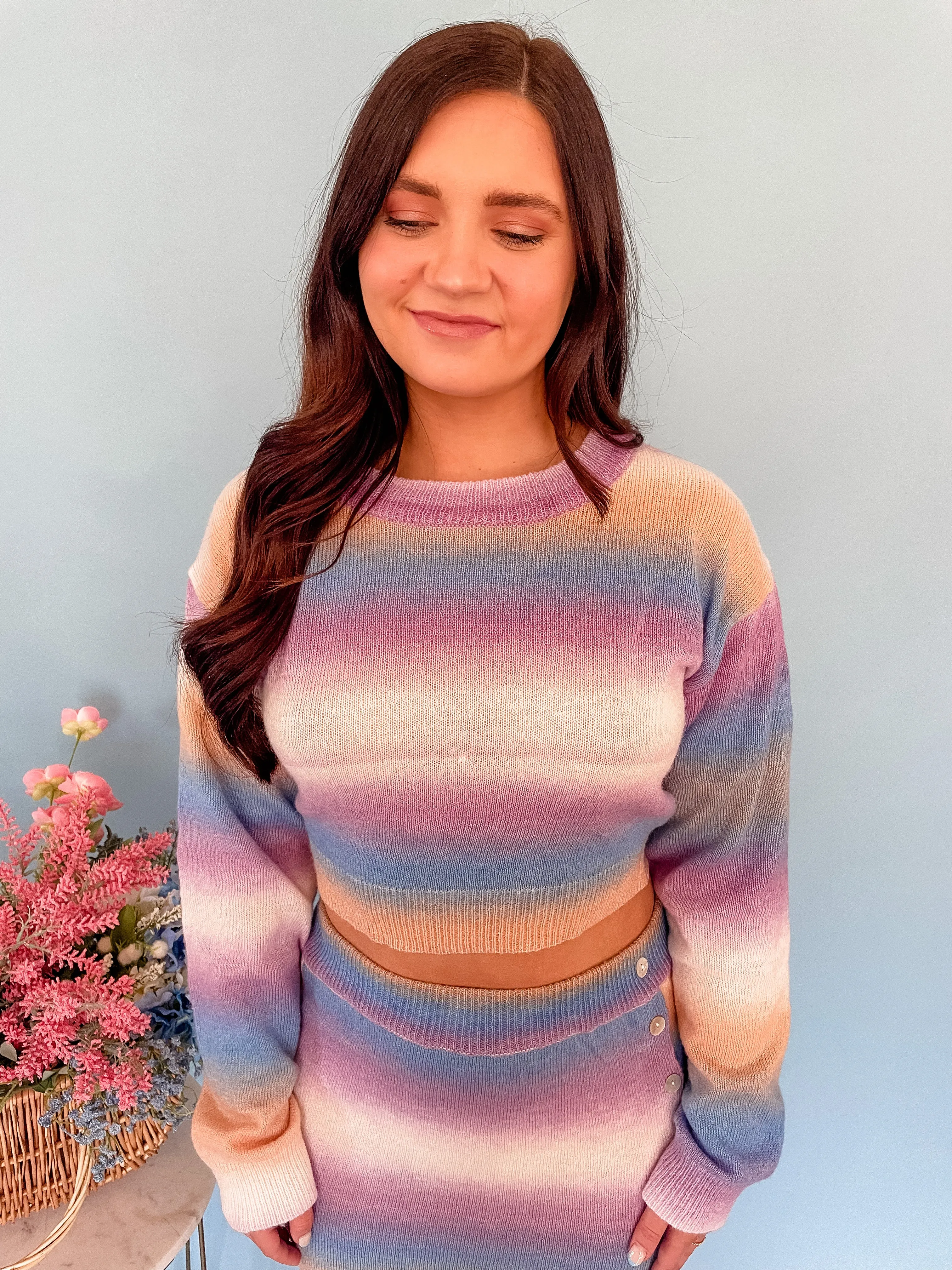 Lilac Sunset Knit Top