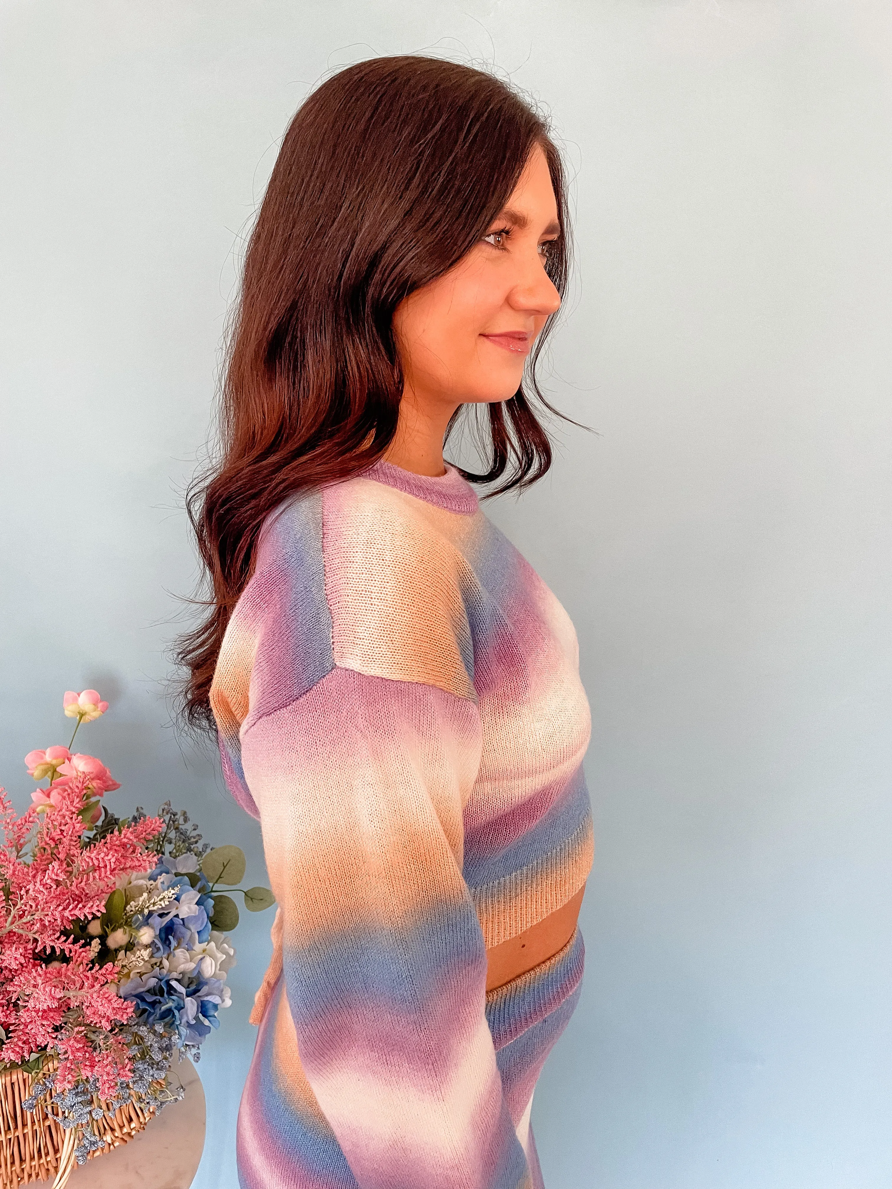 Lilac Sunset Knit Top