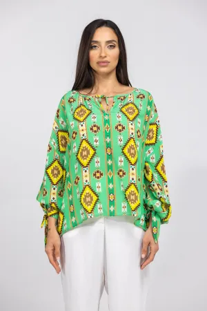 MELBOURNE - KNOT CUFF LONG SLEEVE TOP