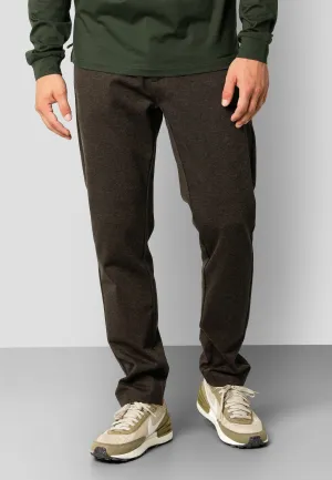 Milano jersey stretch pants - Brun Melange