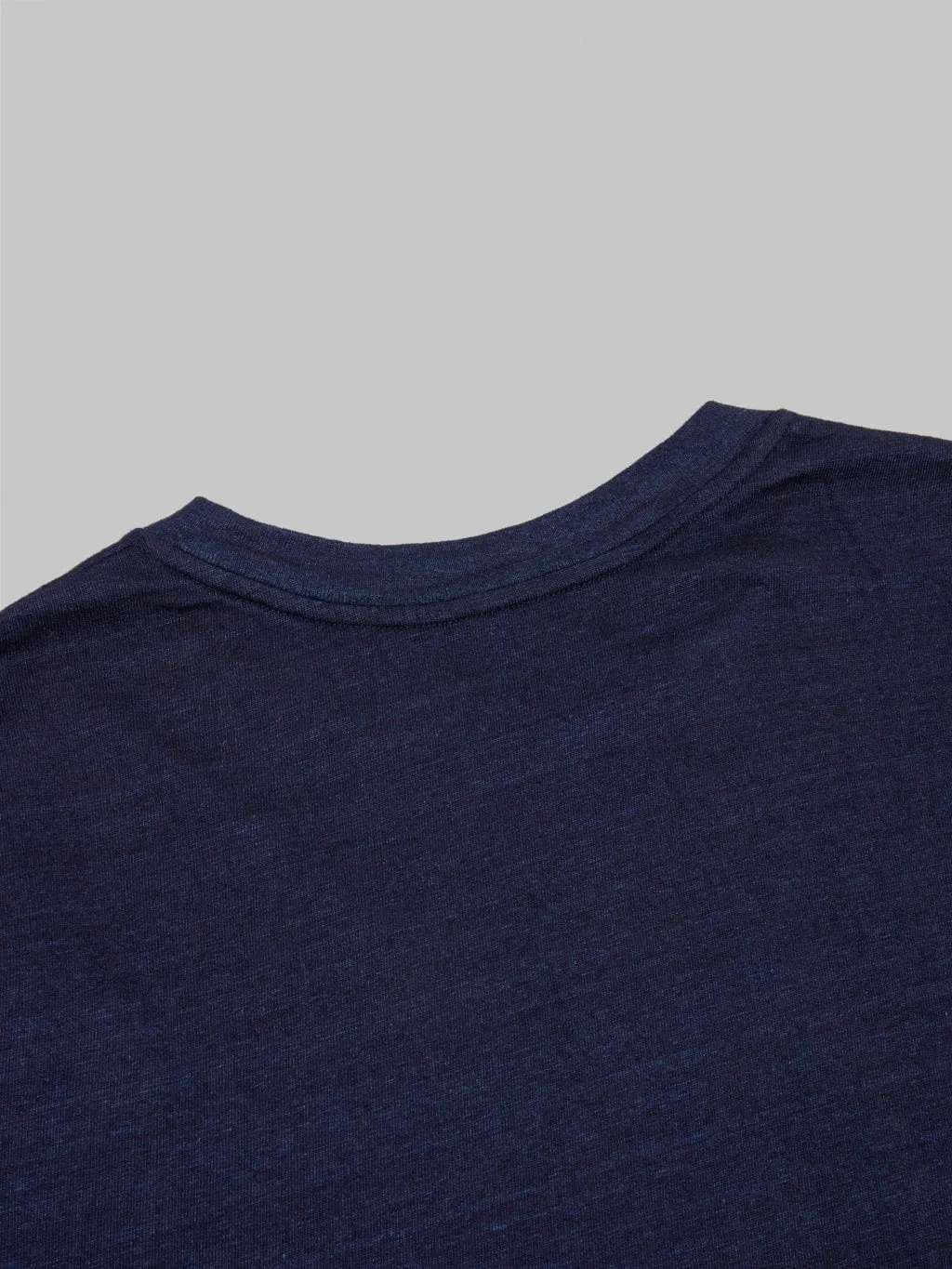 Momotaro MXTS1033 Yarn-Dyed Suvin Gold Cotton Indigo T-shirt
