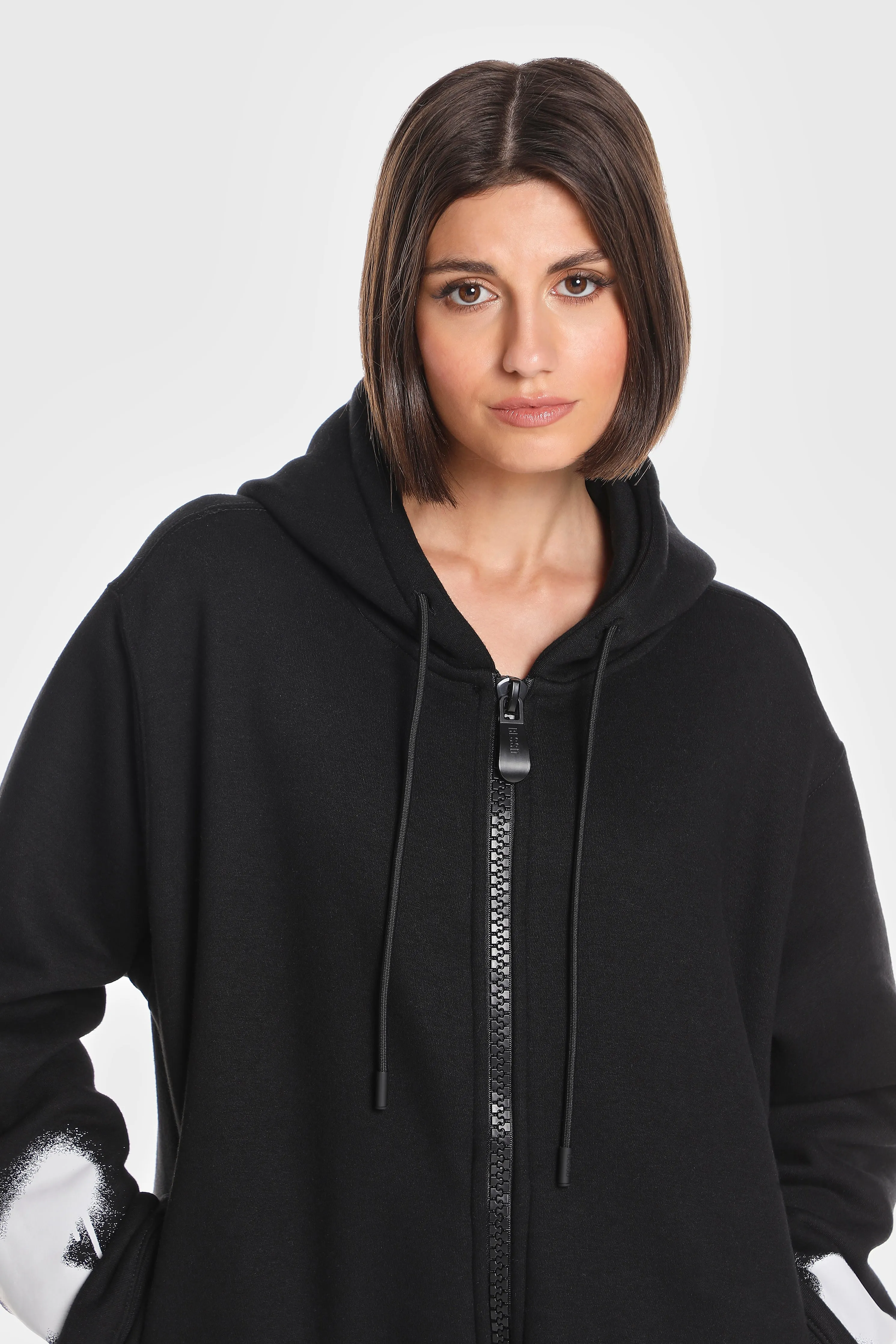 NOT XXX GRAFFITI ZIP UP HOODIE