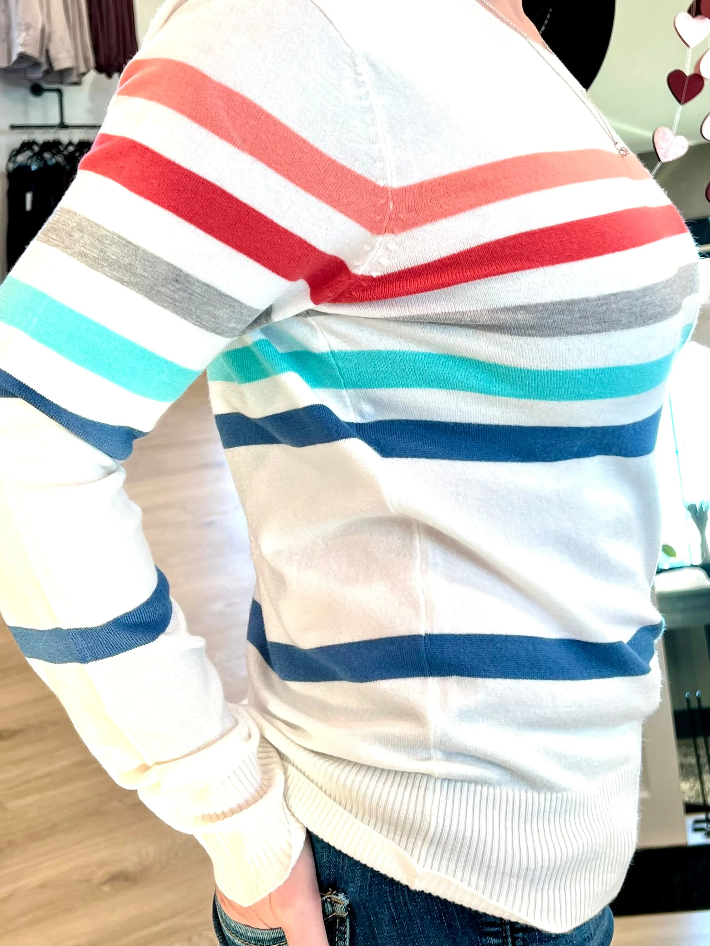 Olivia Multi-Striped Sweater