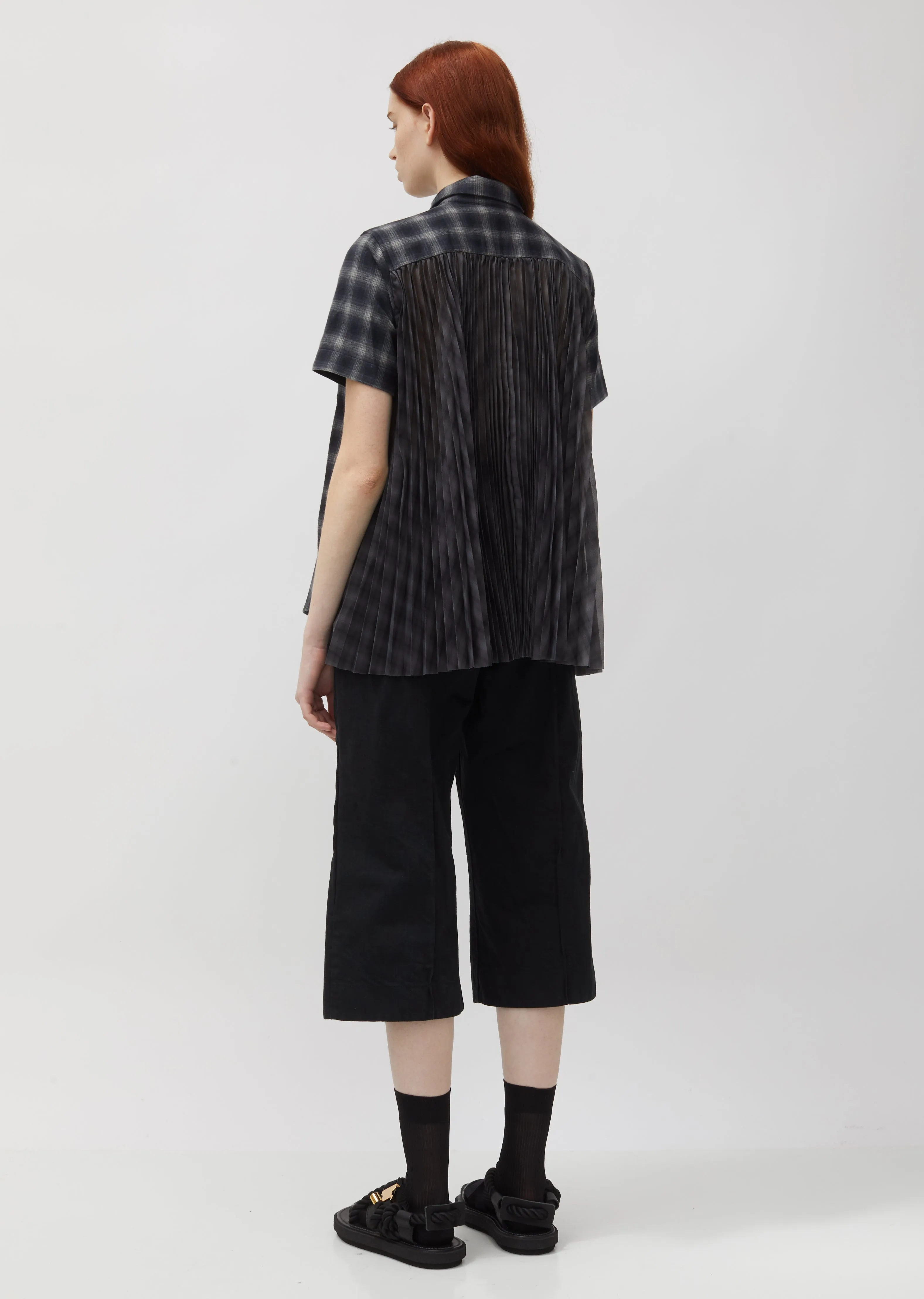 Ombre Check Flannel Shirt