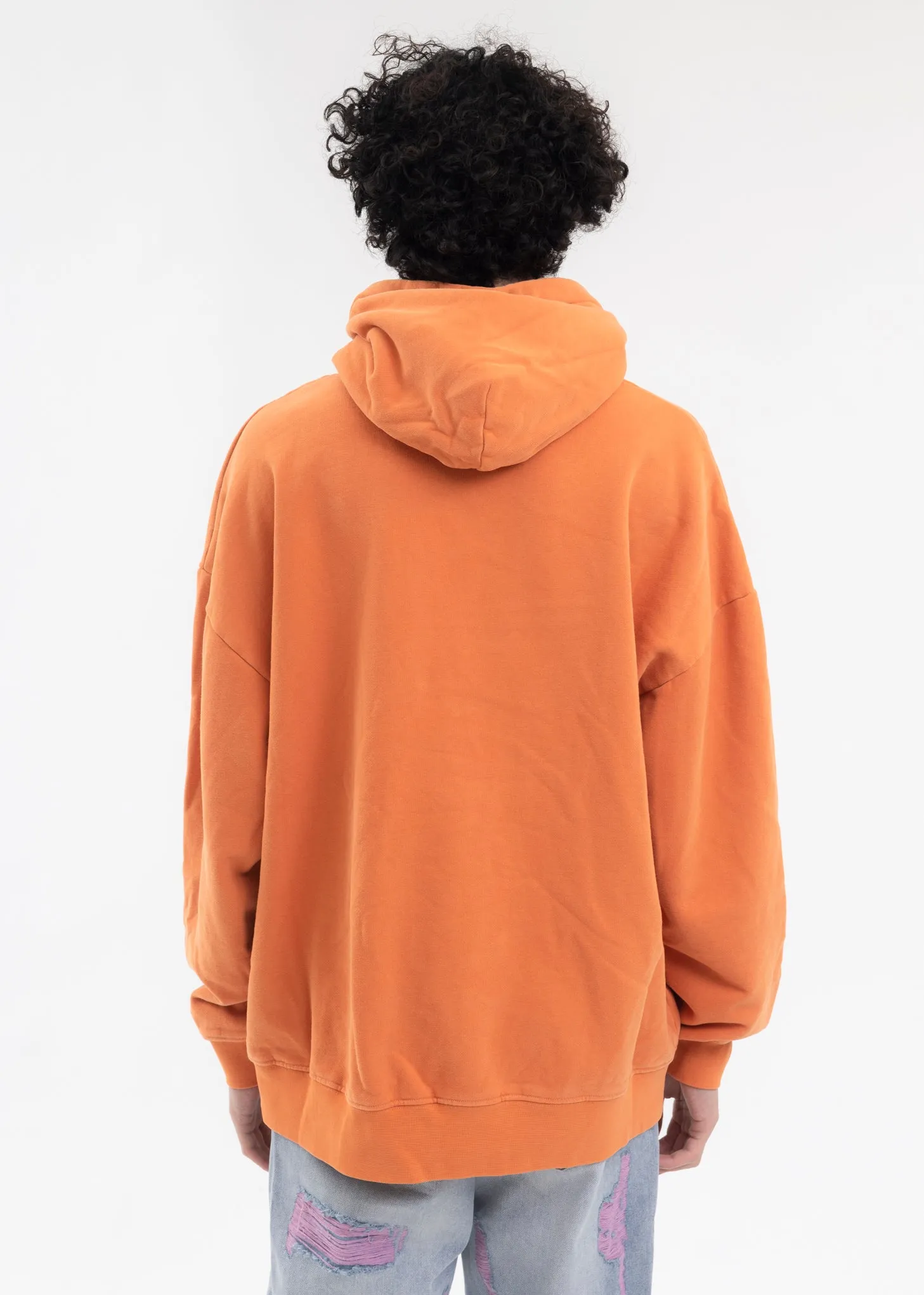 ORANGE PATCHWORK HOODIE