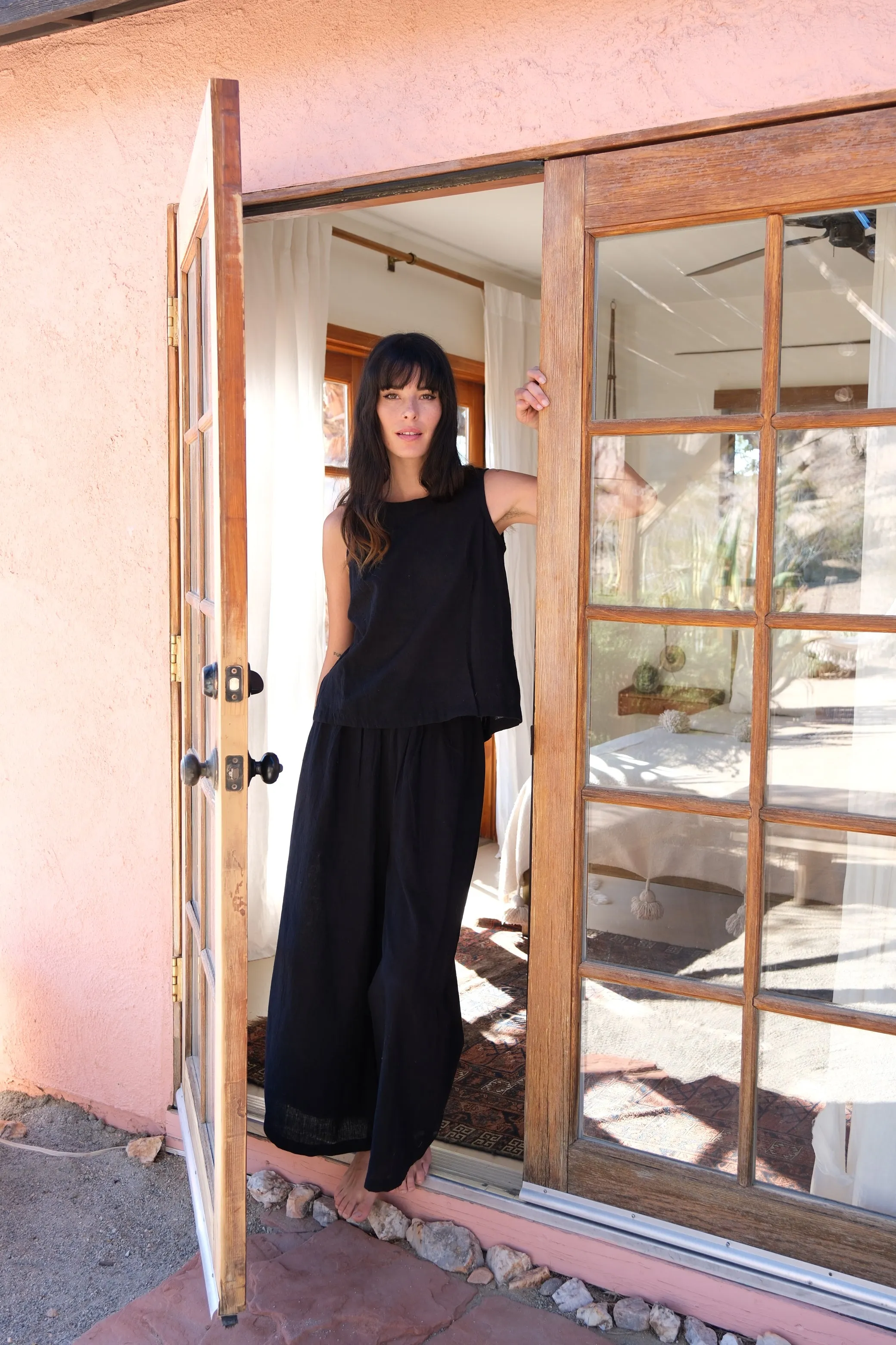 Organic black lounge set-Pant