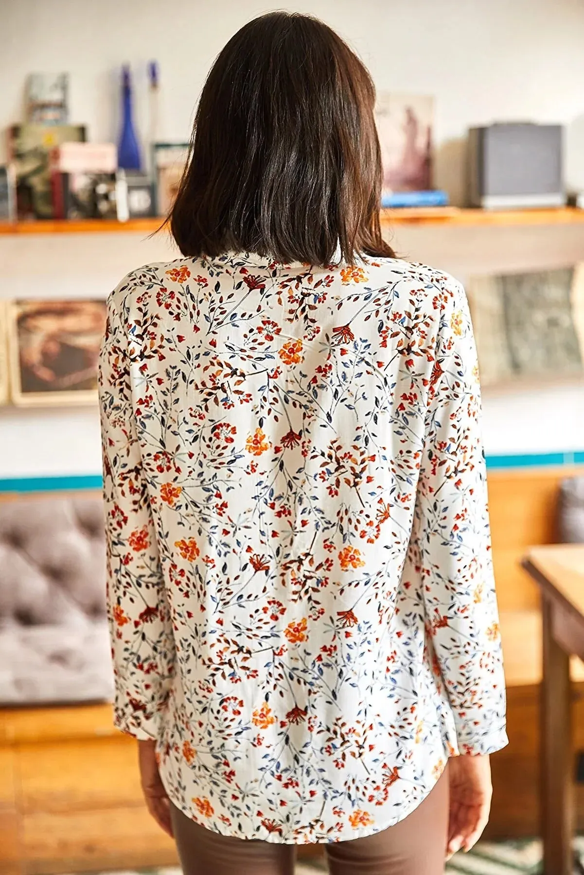Pink Floral Button Down Shirt