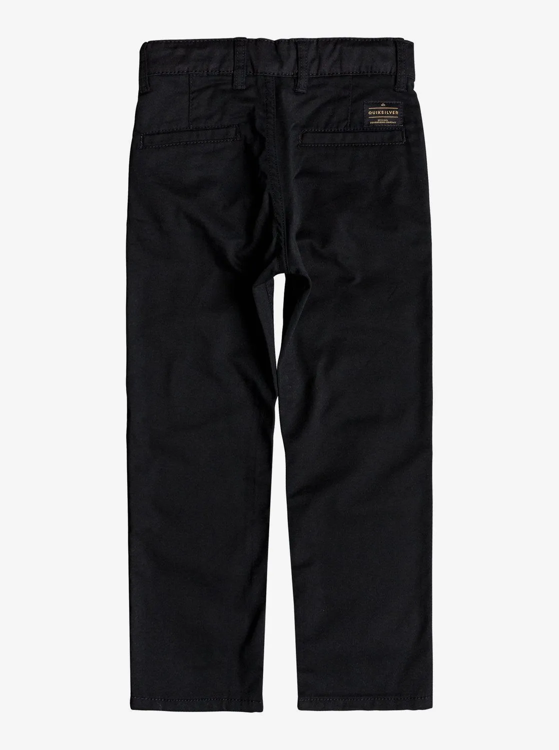 Quiksilver Boy's Everyday Union Straight Fit Chinos in Black: Size 6 - 8