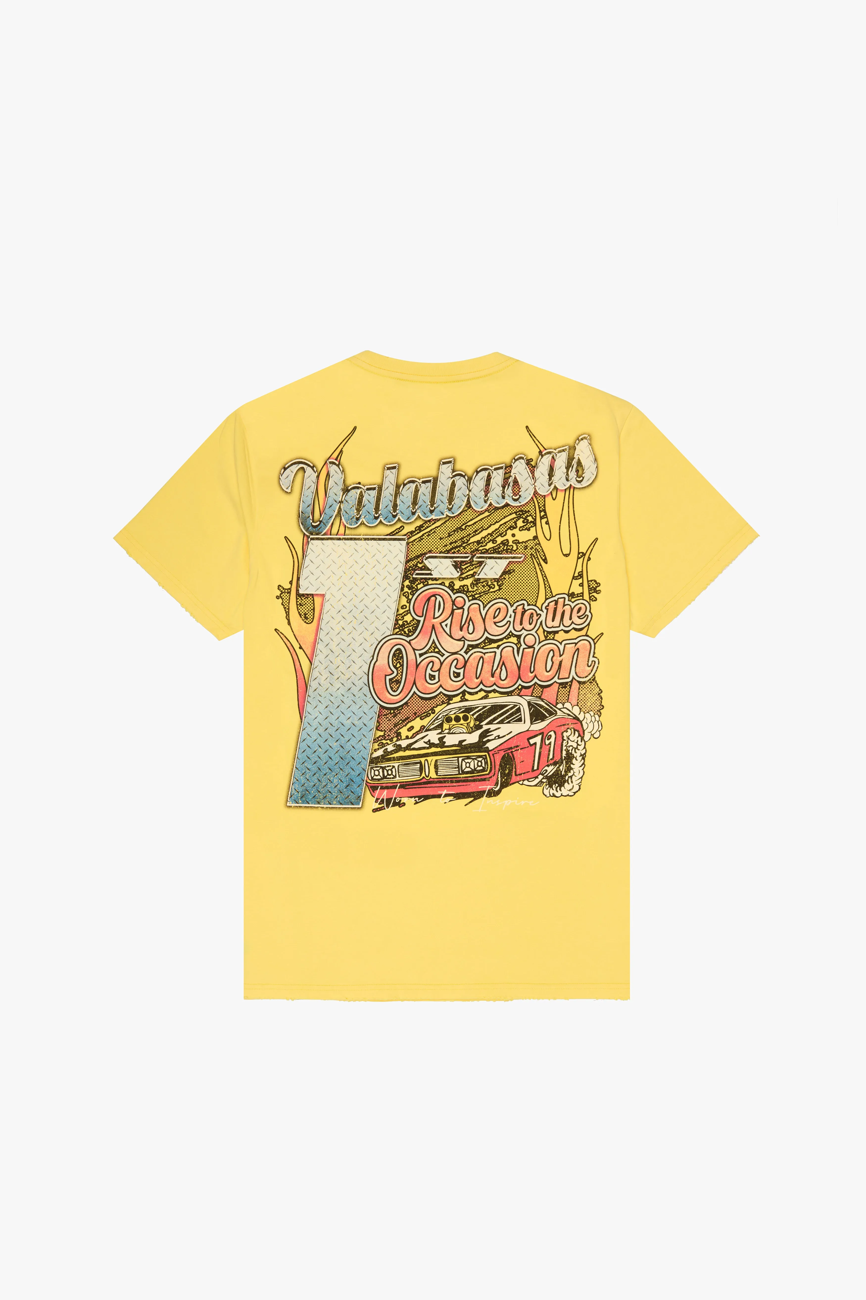 "CRUSH" VINTAGE LEMON YELLOW TEE