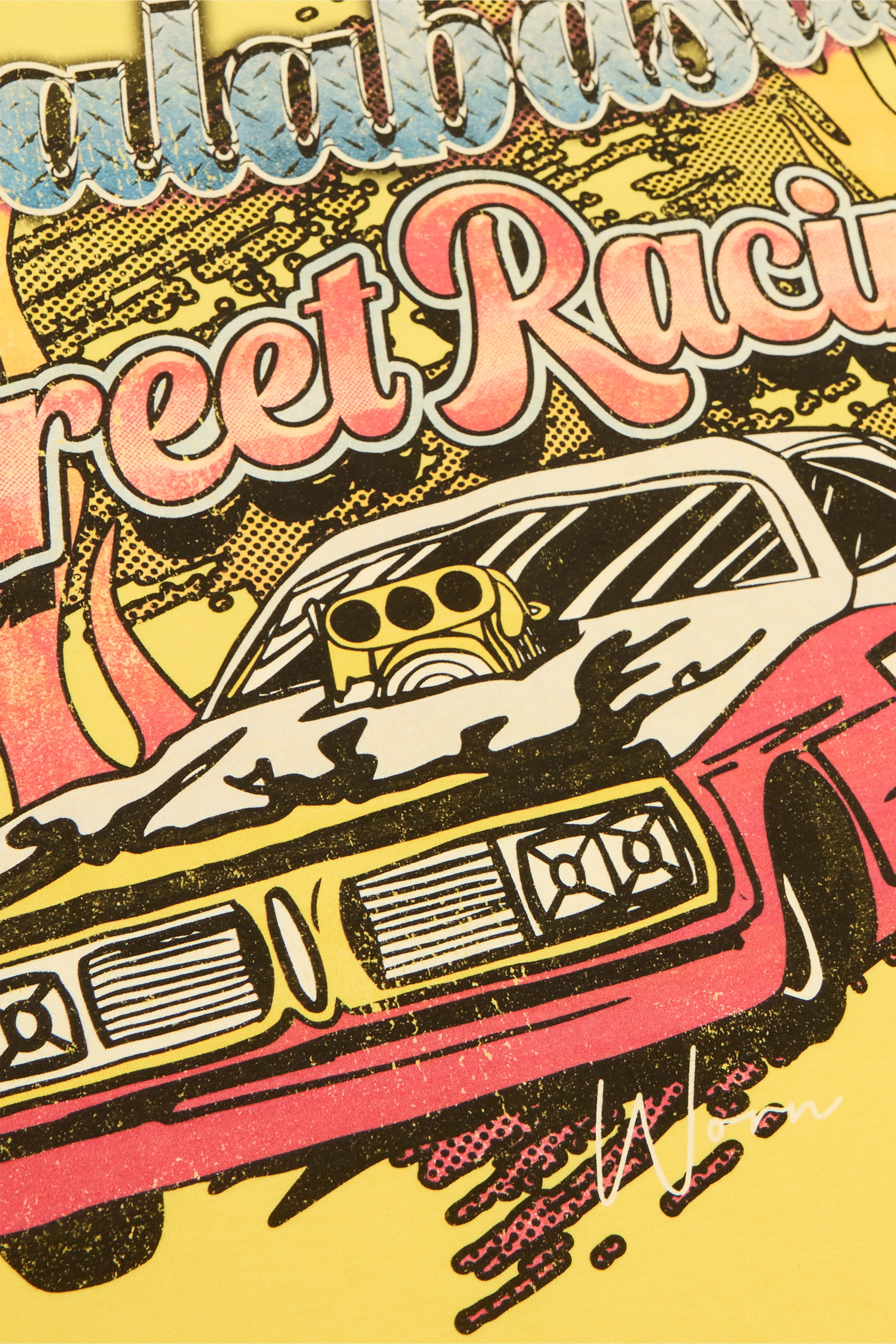 "CRUSH" VINTAGE LEMON YELLOW TEE