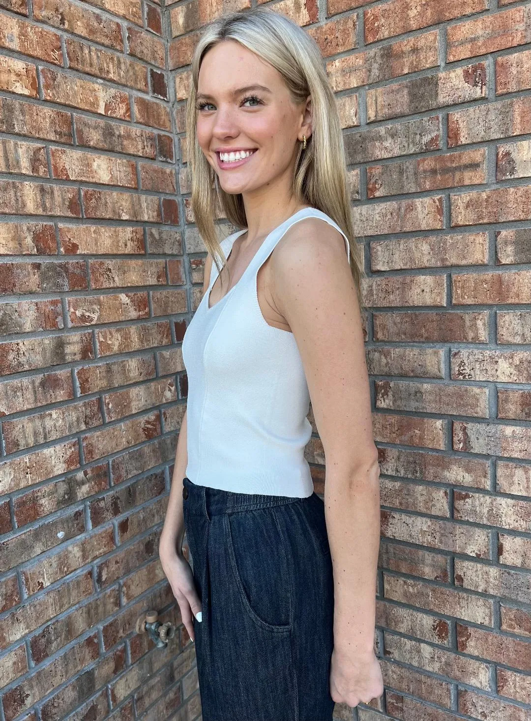 Sweetheart Knit Tank Top