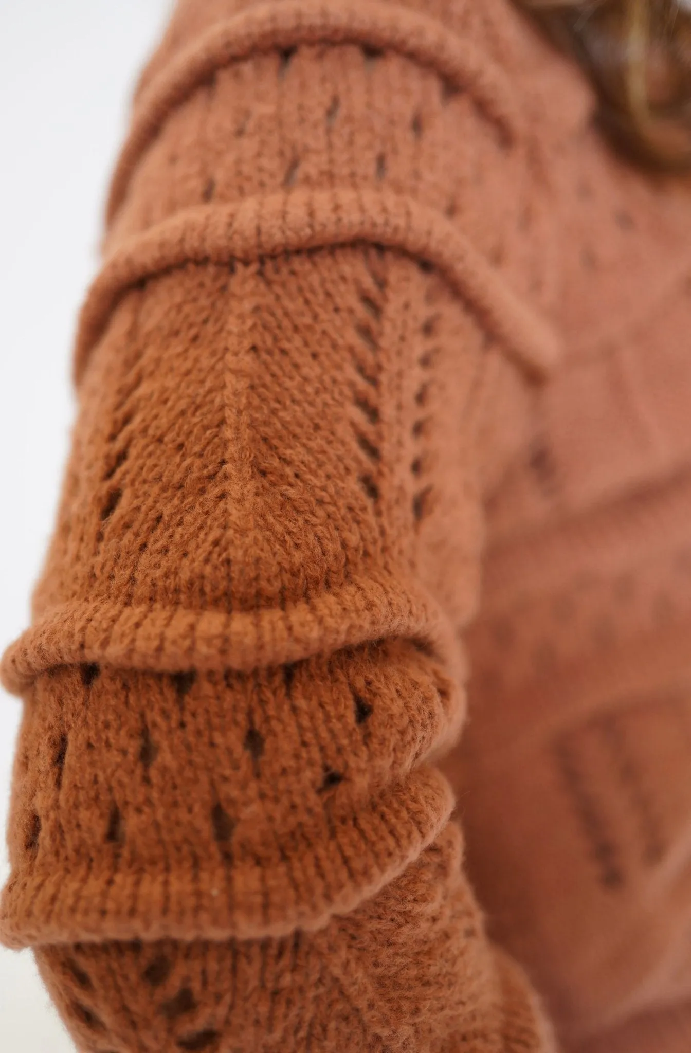 Taffy Cable Crewneck Sweater