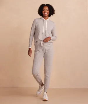 The Coziest Cashmere Blend Jogger - Wolf & White Sand