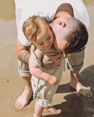 Toddler Dungaree - Beige