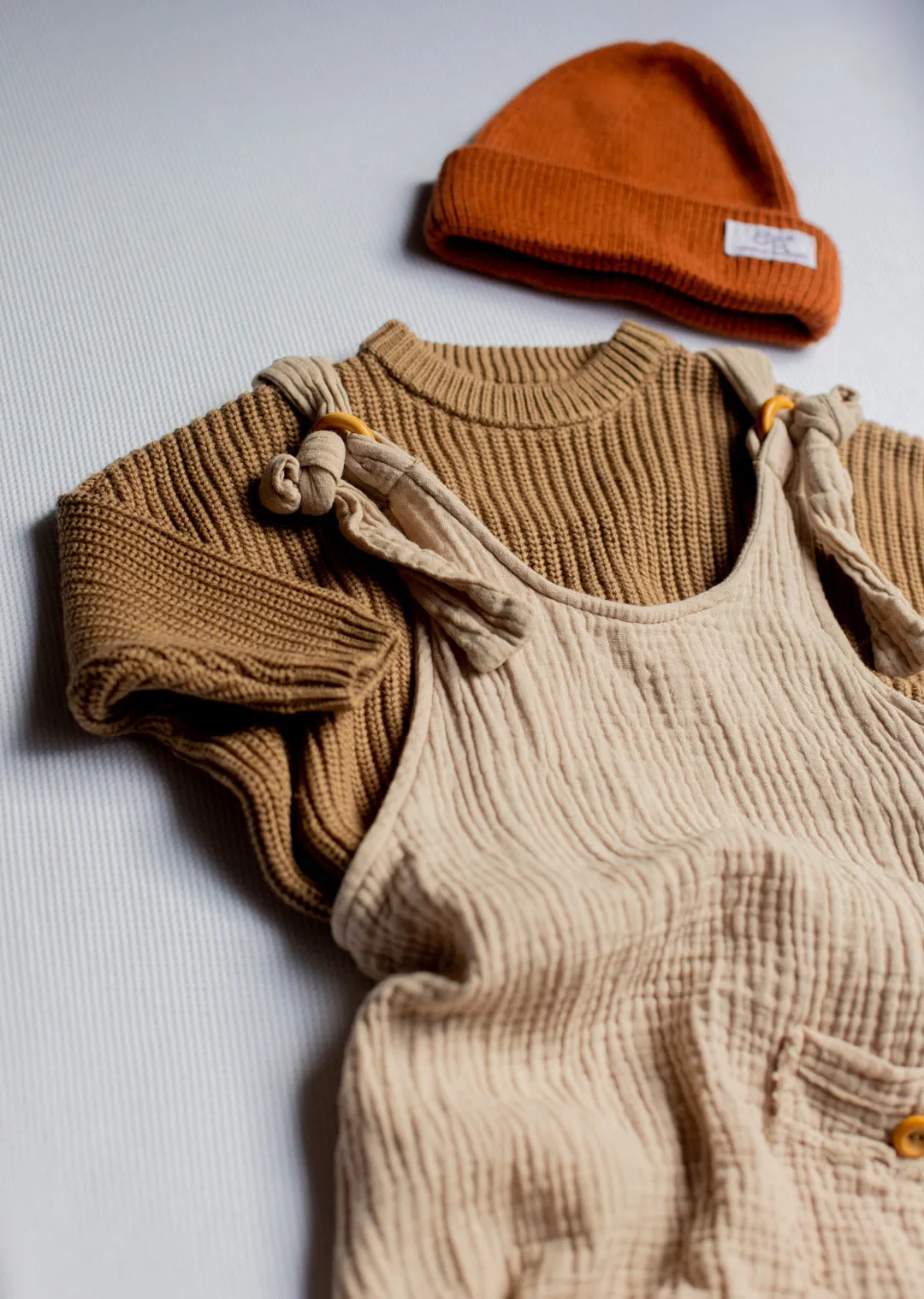 Toddler Dungaree - Beige